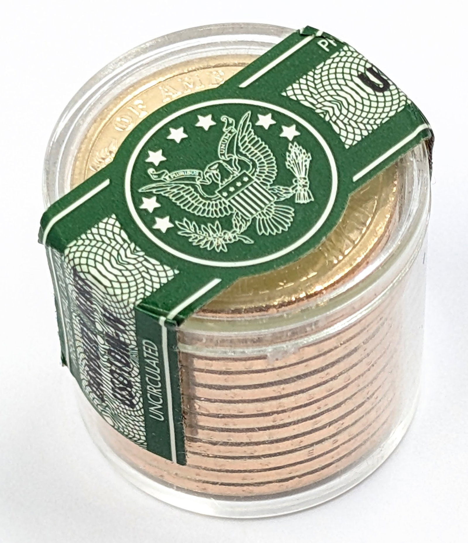 Danbury Mint Tube of 12 Uncirculated 2010 Presidential Dollar Coins- Lincoln: Sealed