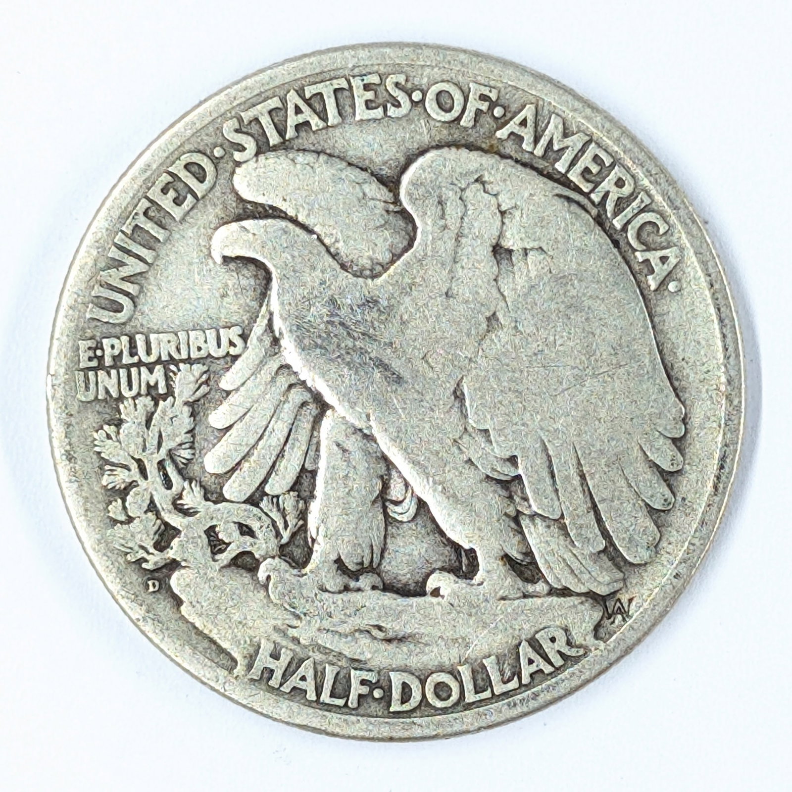 1919-D Silver Walking Liberty Half Dollar- KEY Date - 2