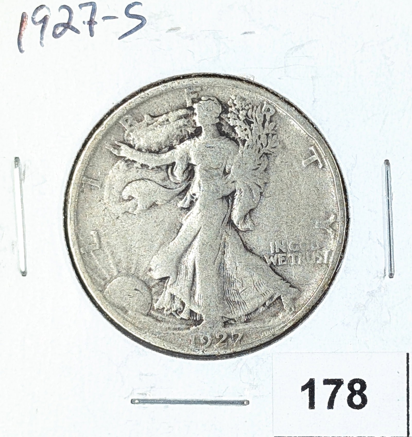 1927-S Silver Walking Liberty Half Dollar: _