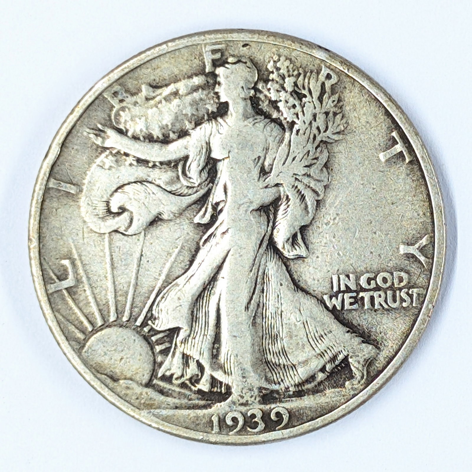 1939 Silver Walking Liberty Half Dollar (1 of 2)