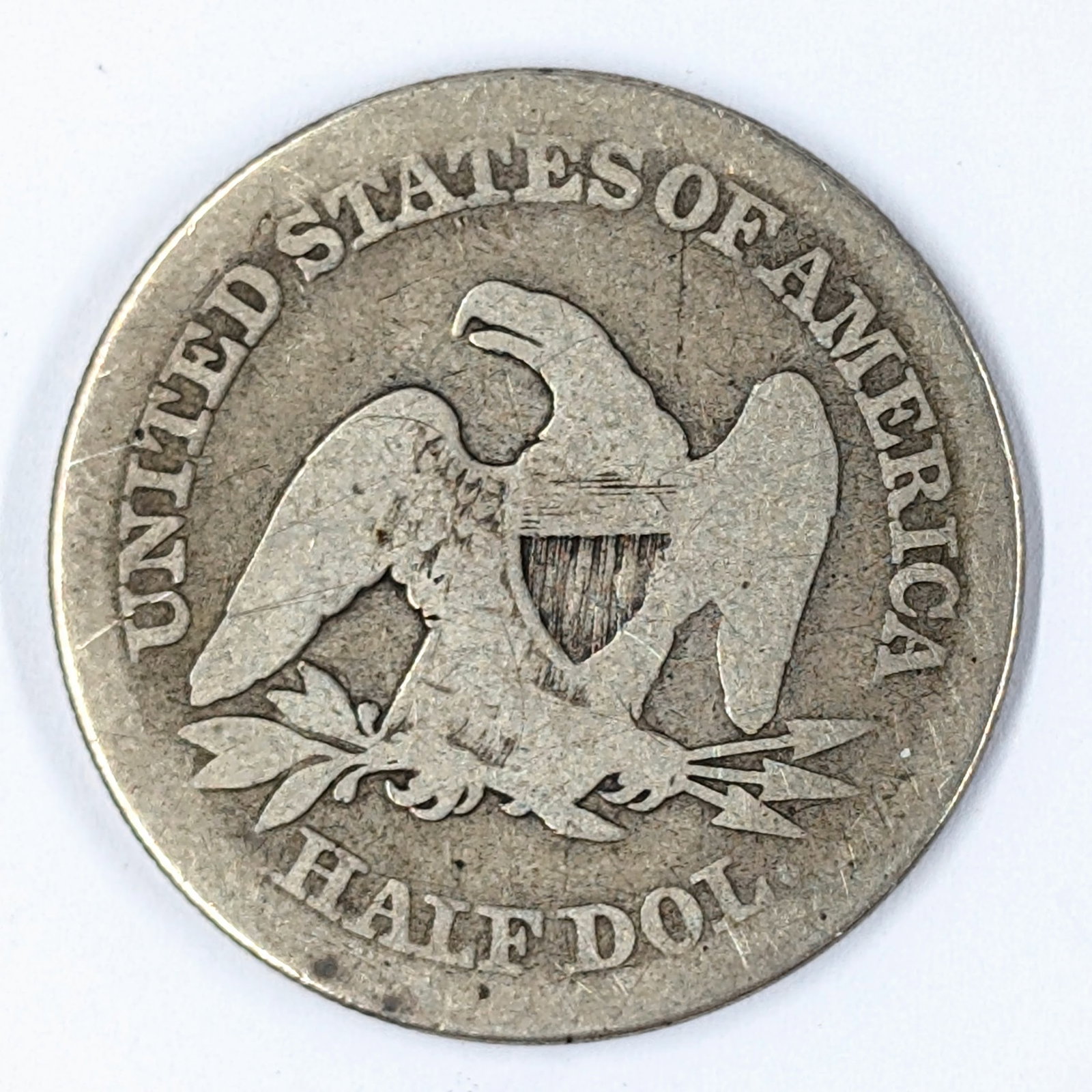 1854 Silver Seated Liberty Half Dollar - 2