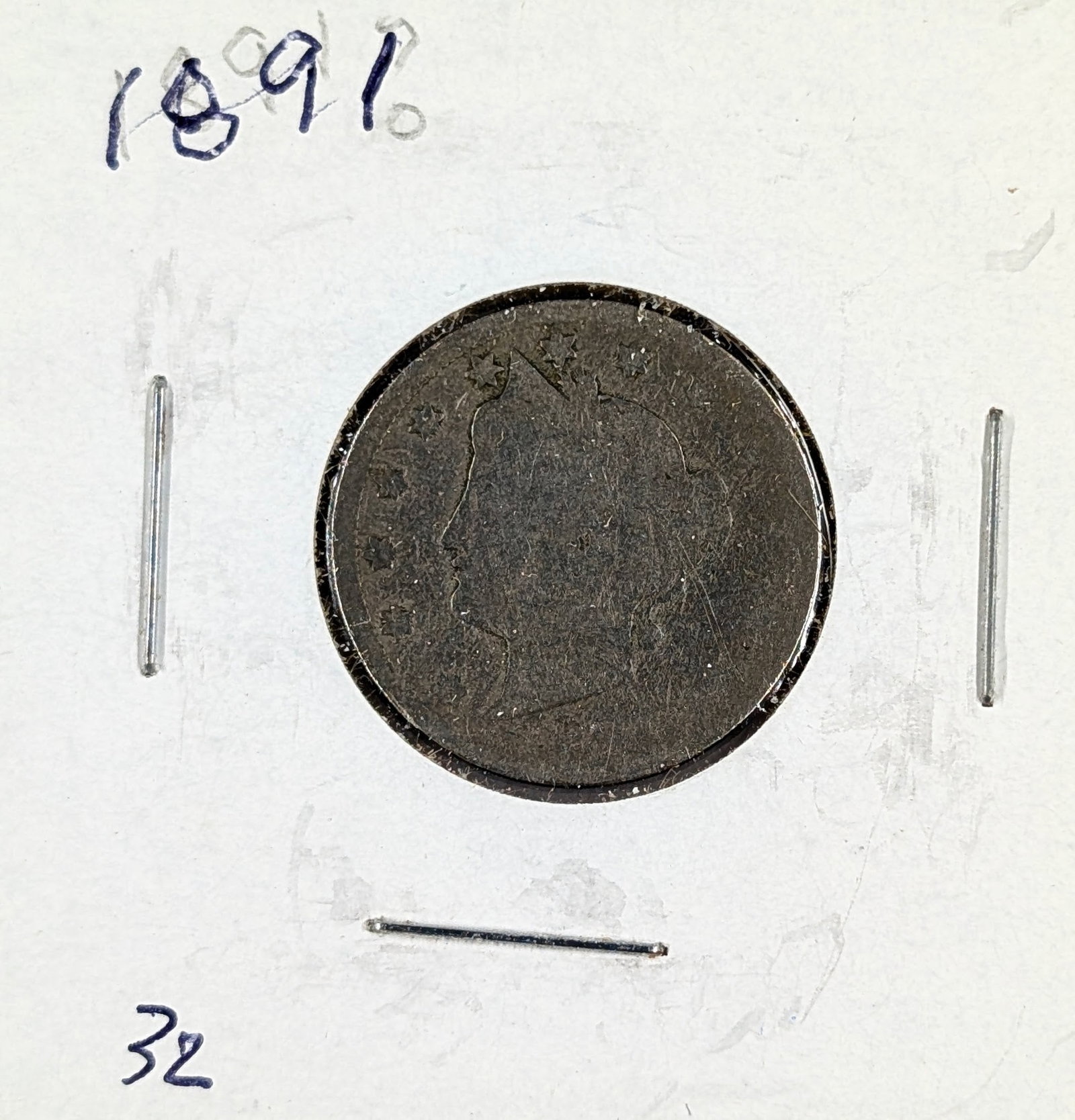 1891 Liberty V Nickel: _