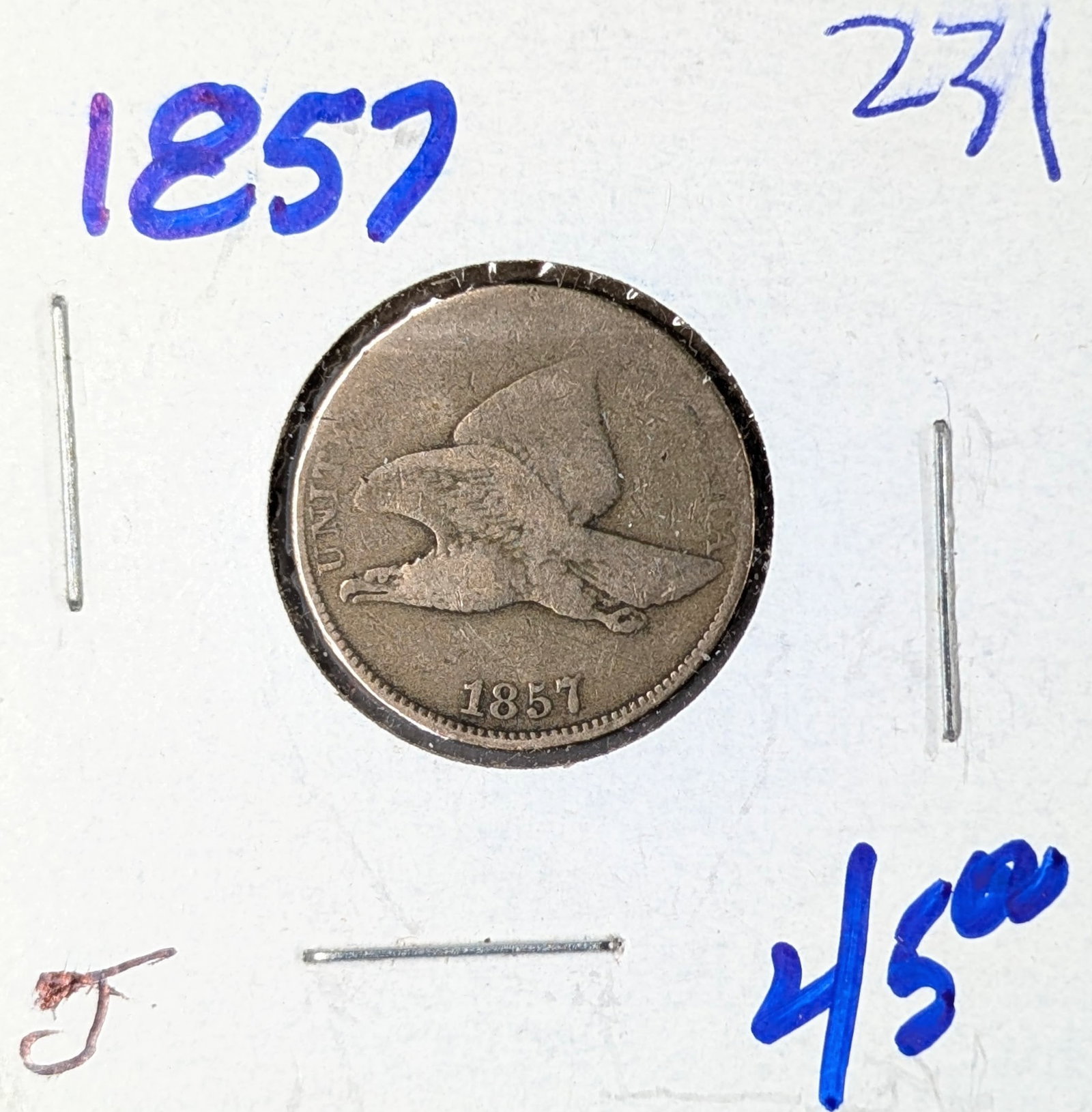 1857 Flying Cent: _