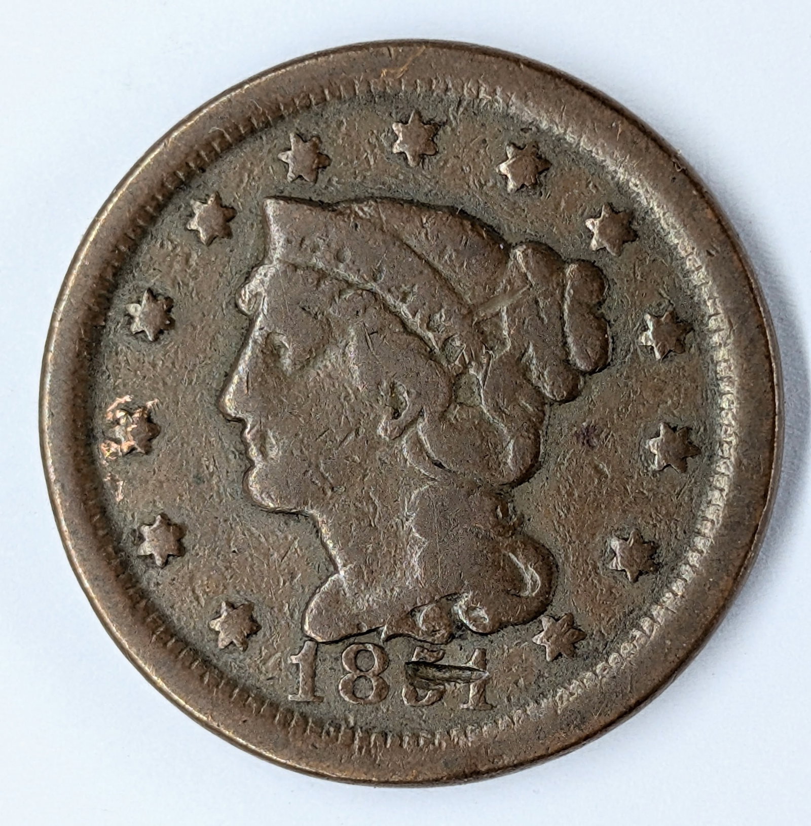 1851 Large Cent: _