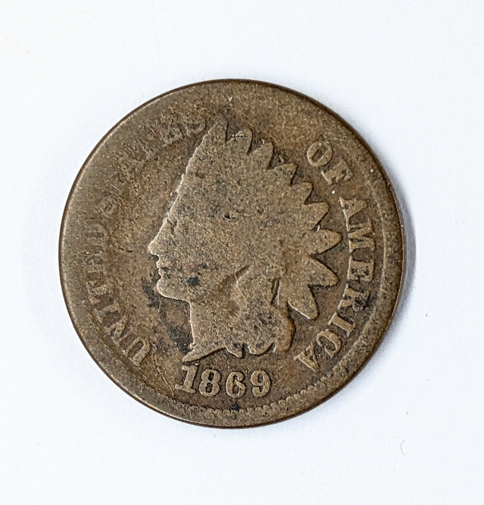 1869 Indian Head Cent- KEY Date!: _