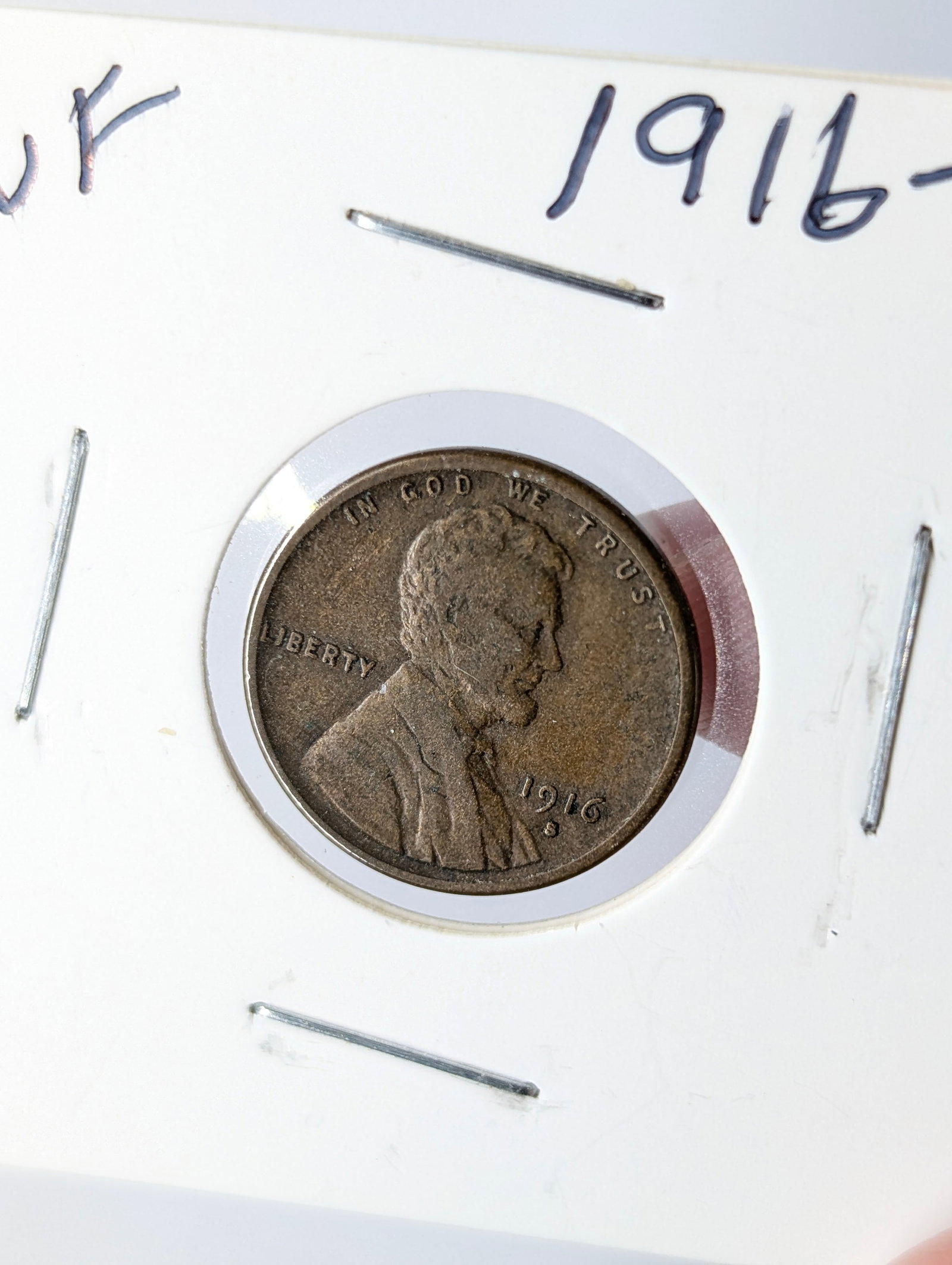 1916-S Wheat Cent - 3