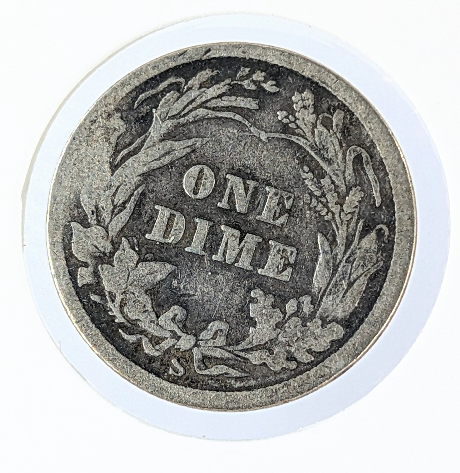 1906-S Silver Barber Dime - 3