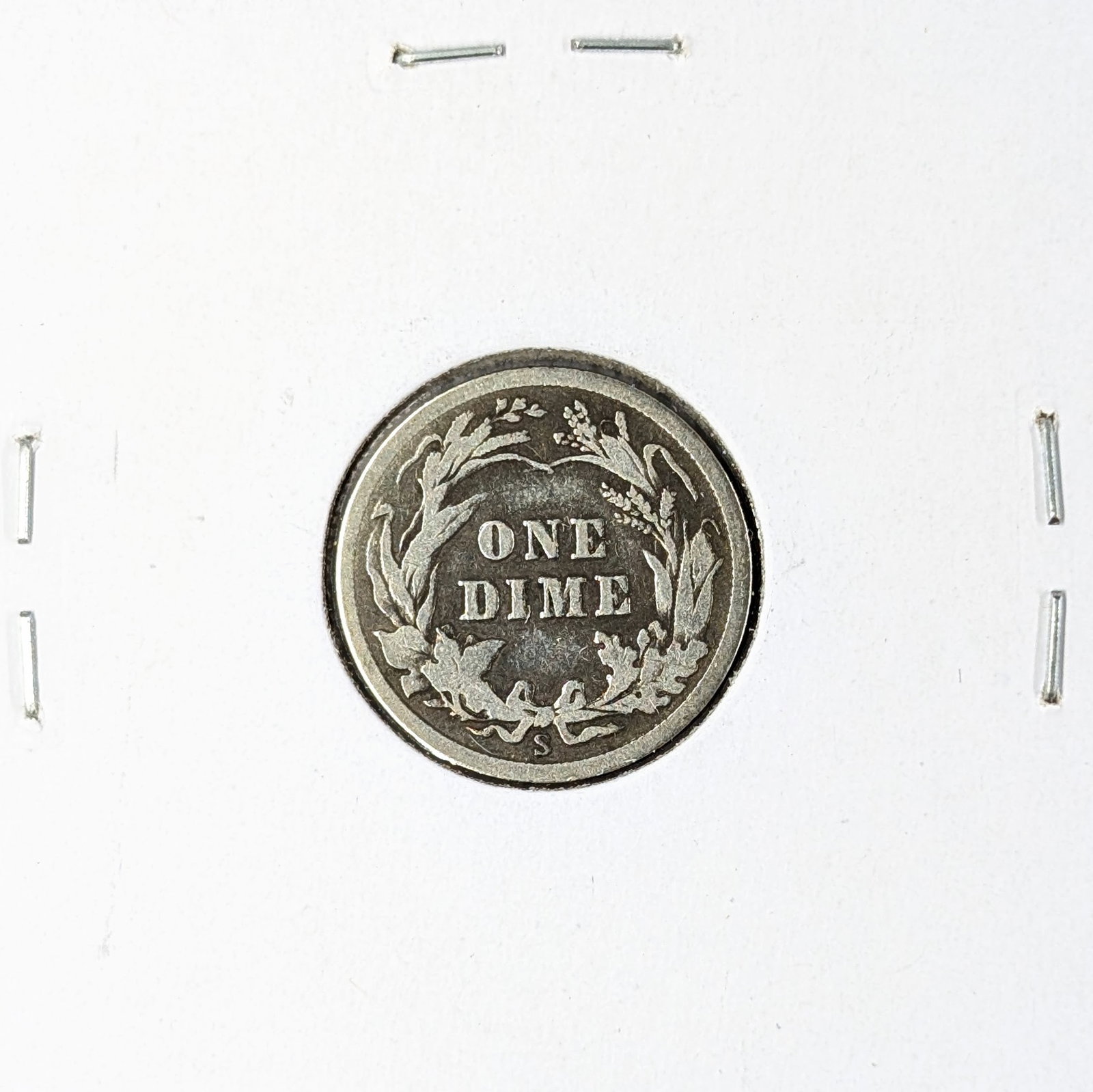 1912-S Silver Barber Dime - 2