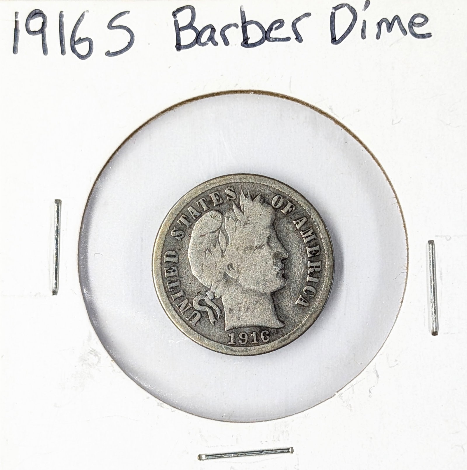 1916-S Silver Barber Dime: _