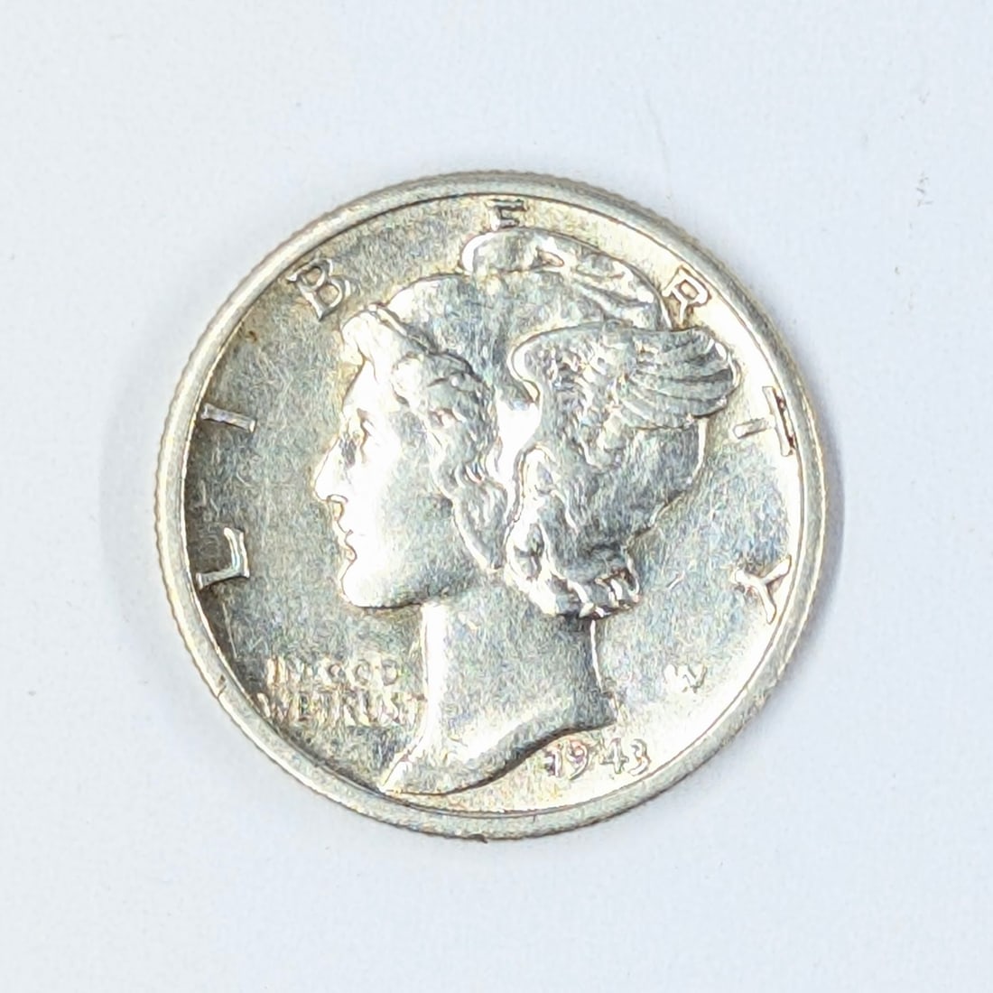 1943-D Silver Mercury Dime- Great Condition (1 of 2)