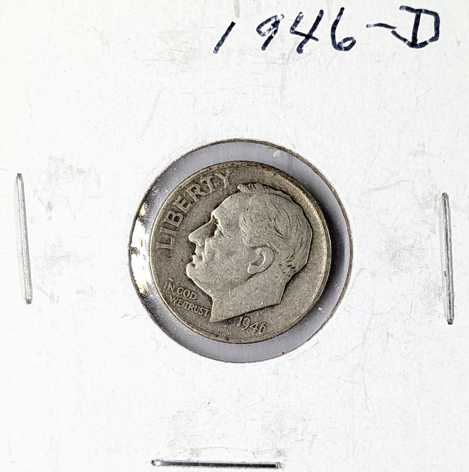 1946-D Silver Roosevelt Dime: First Year of Issue