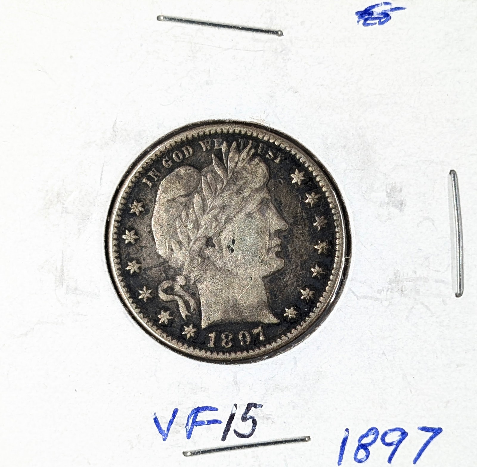 1897 Silver Barber Quarter: _