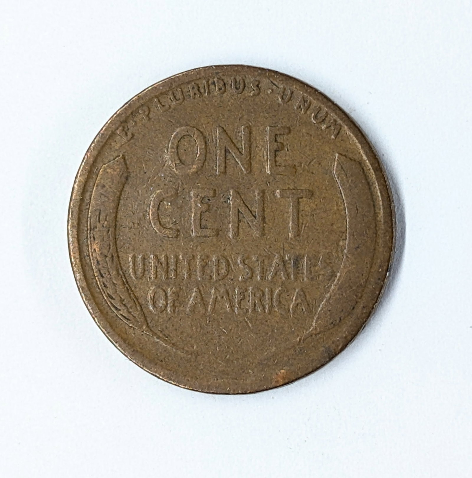 Error- 1918 Wheat Cent- Lamination- Peeled Obverse - 2