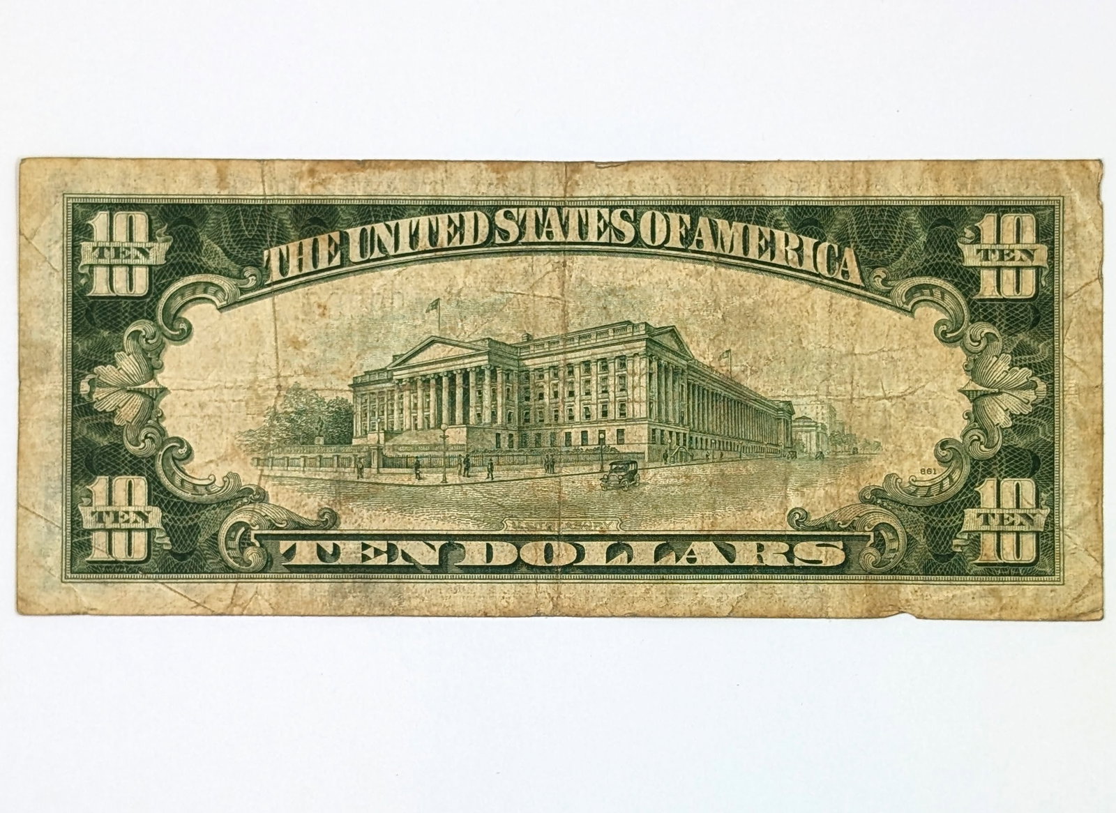 1934 A $10 Note - Gold Seal- Three Digit Repeater- 99962311 - 2