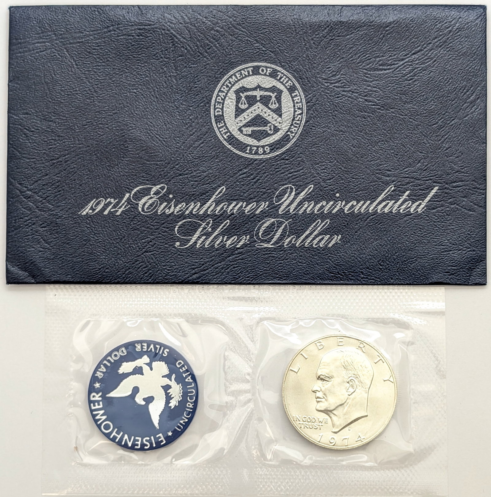 1974-S Eisenhower " Ike" Uncirculated Silver Dollar (1 of 2)