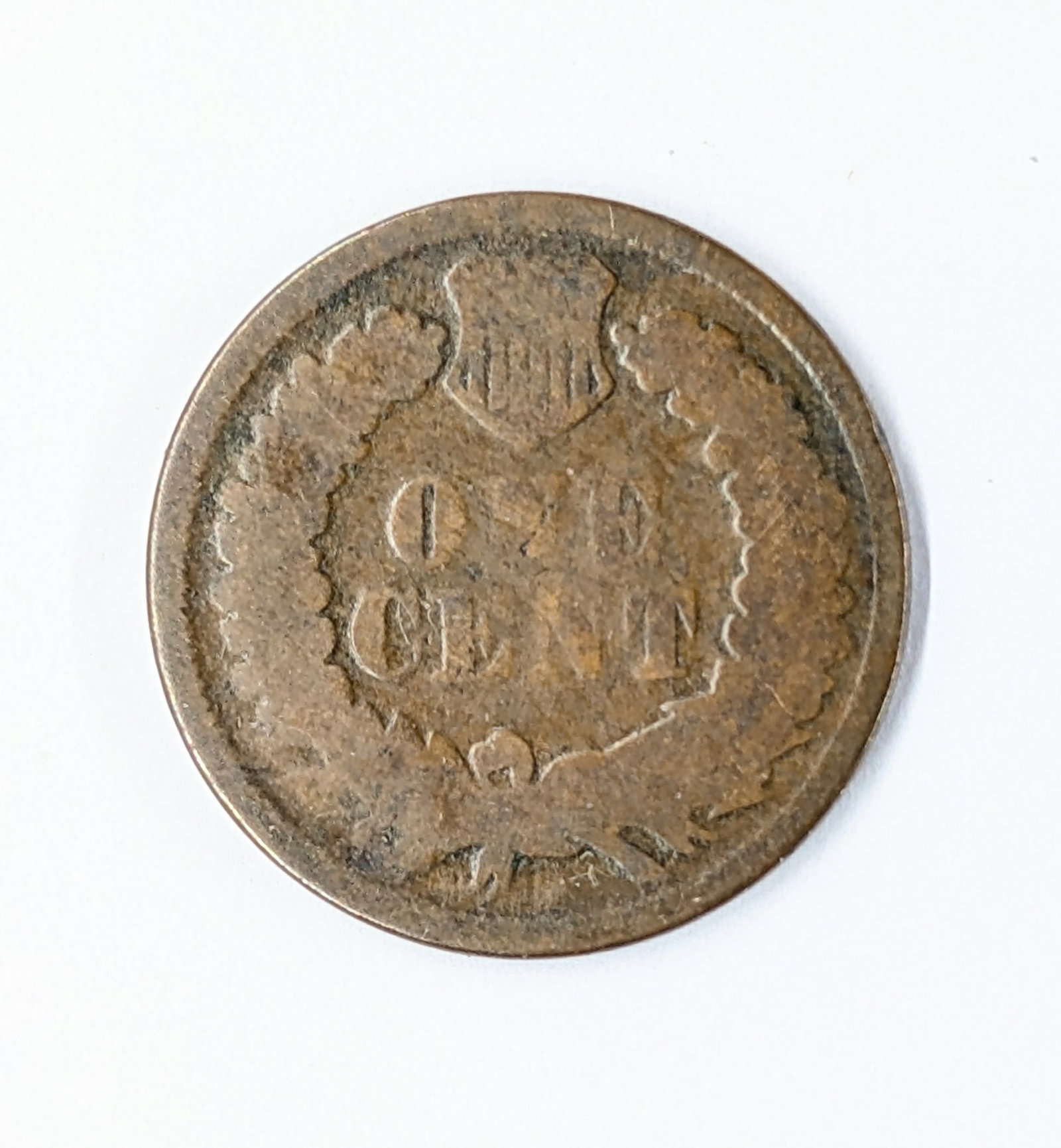 1867 Indian Head Cent- Semi Key Date - 2