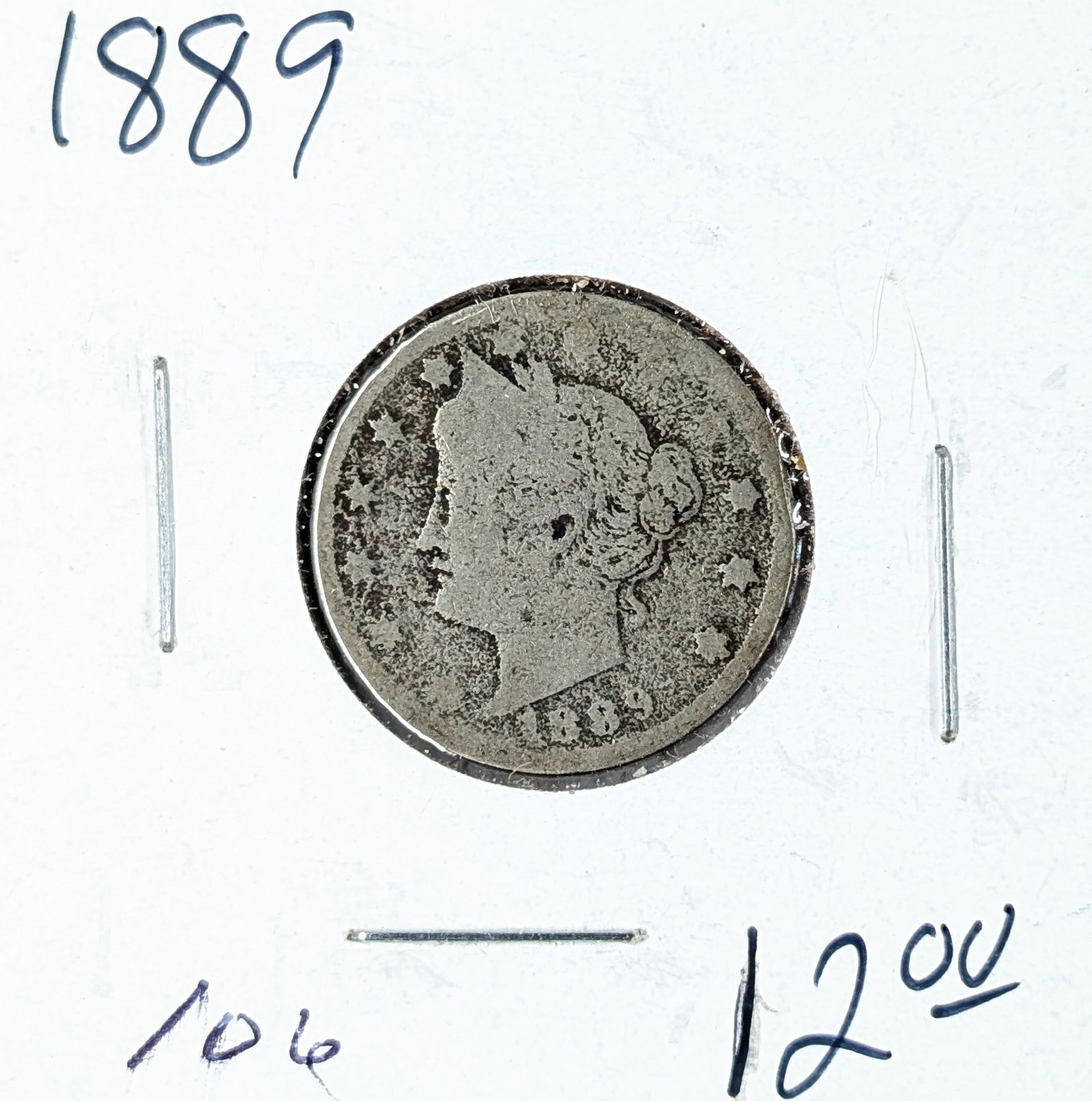 1889 Liberty V Nickel: _