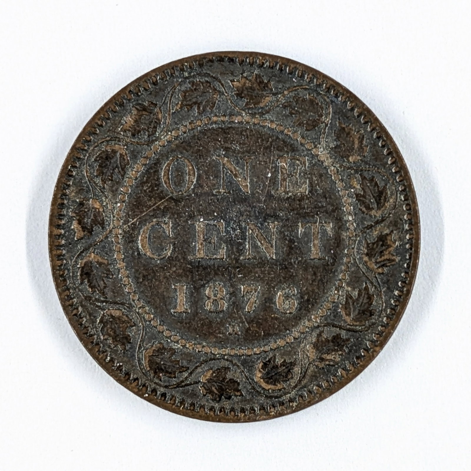 1876 Canadian Large Cent - 2