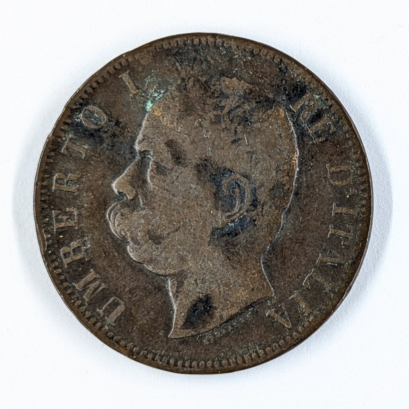 1893 Italian 10 Centesimi Coin: _