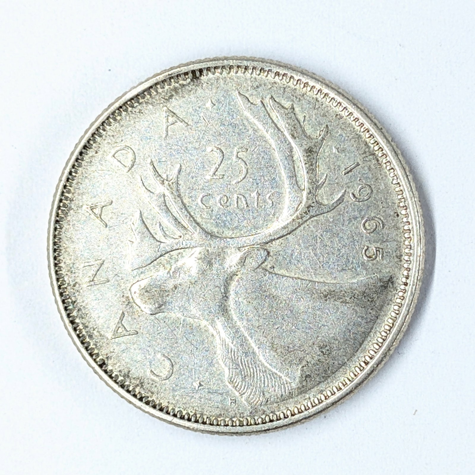 1965 Silver Canadian Quarter - 2