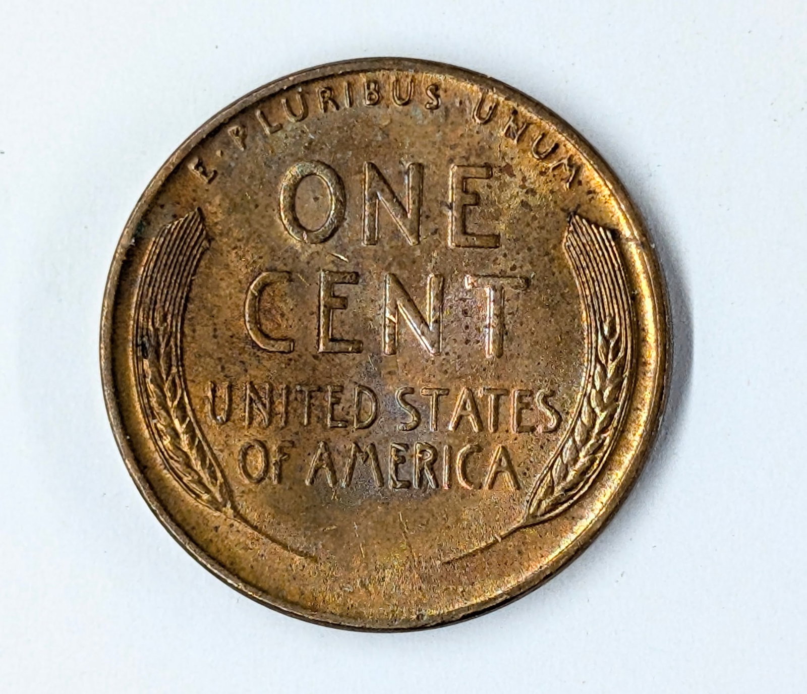 1942 Wheat Cent- Toned, Uncirculated - 2