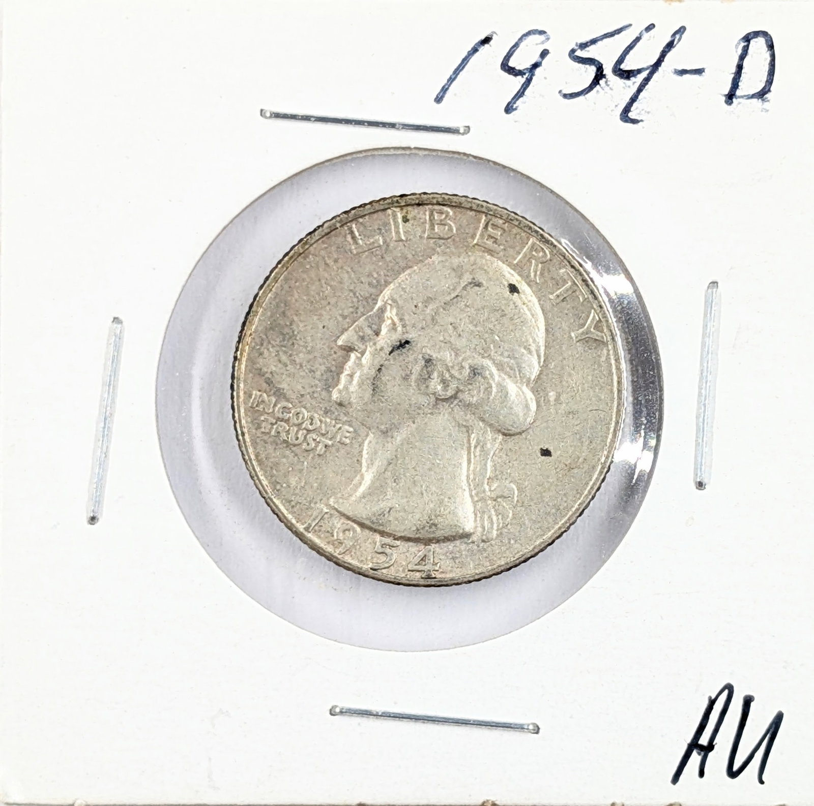 1954-D Silver Washington Quarter (1 of 2)