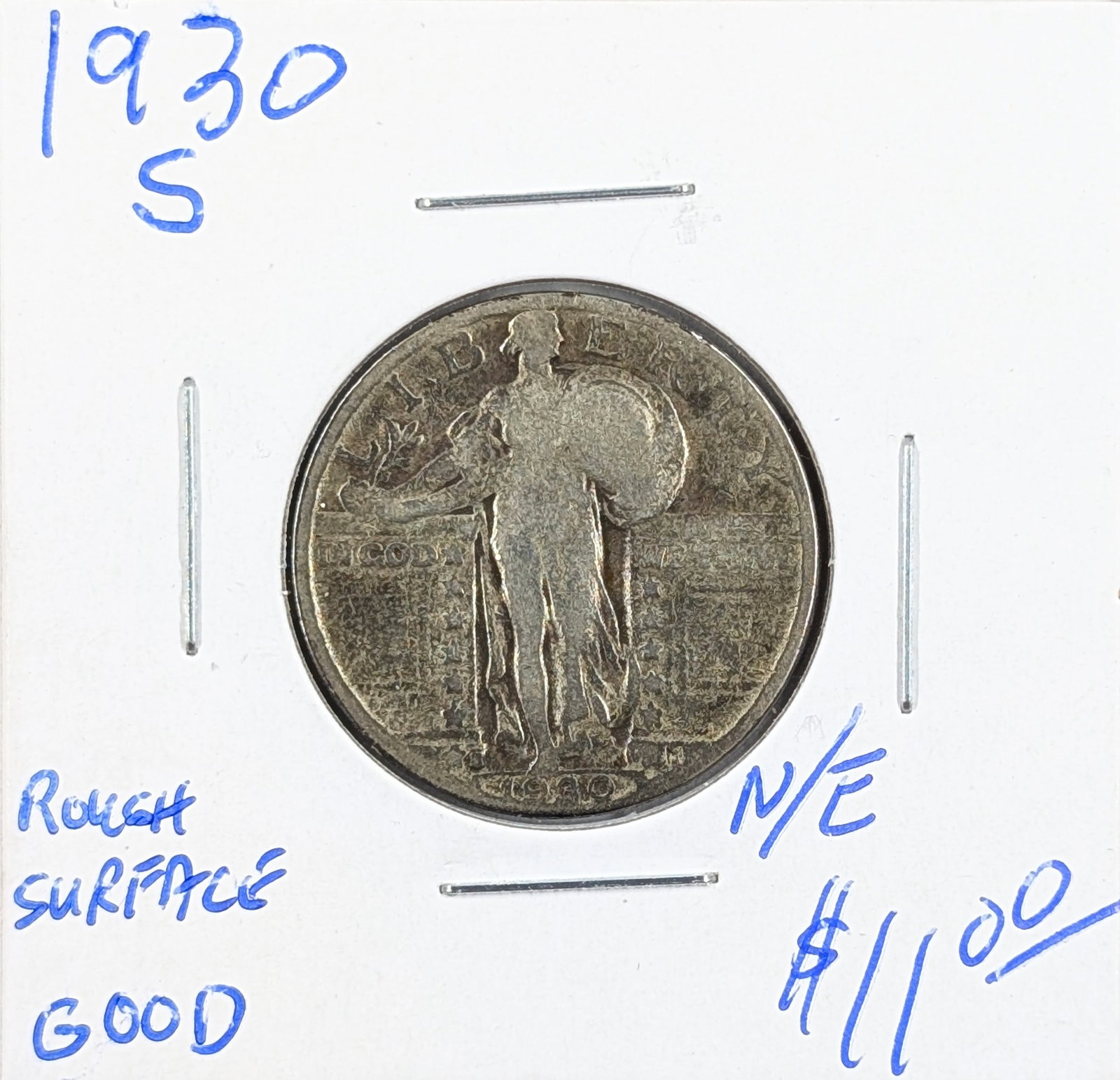 1930-S Silver Standing Liberty Quarter: Silver