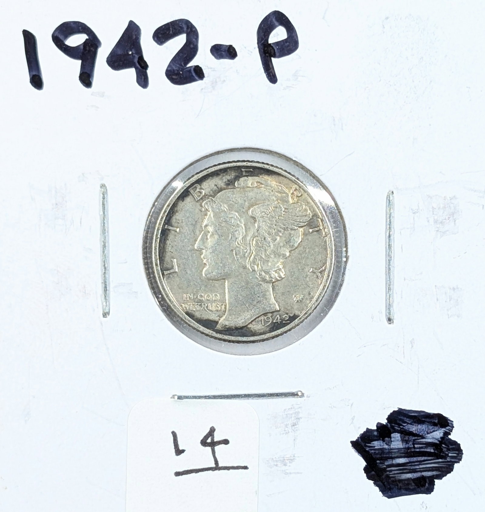 1942 Silver Mercury Dime - Full Lines (1 of 2)