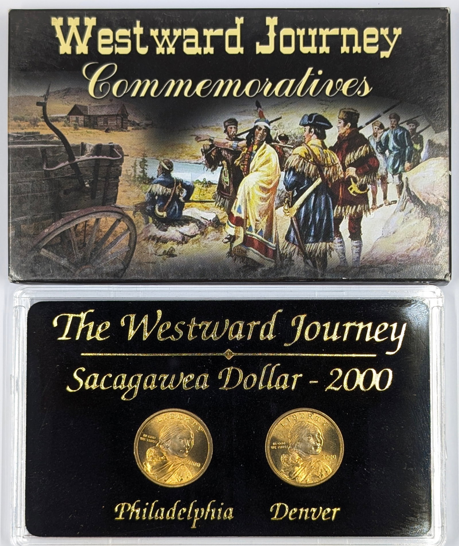 Westward Journey Commemoratives 2000 P/D Sacagawea Dollar Set: Coin