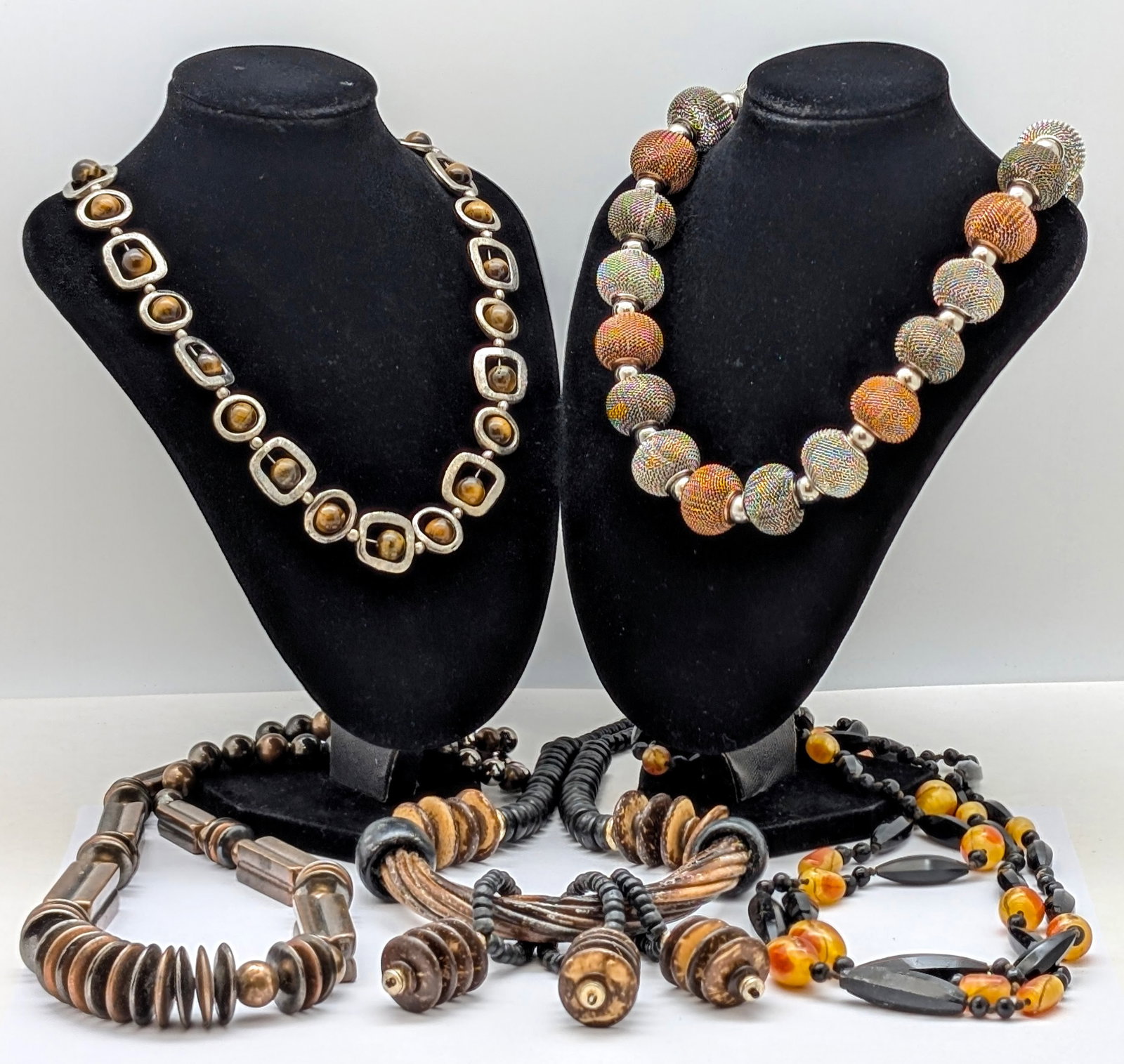 Lot of 5 Costume Boho Beaded Necklaces (1 of 5)