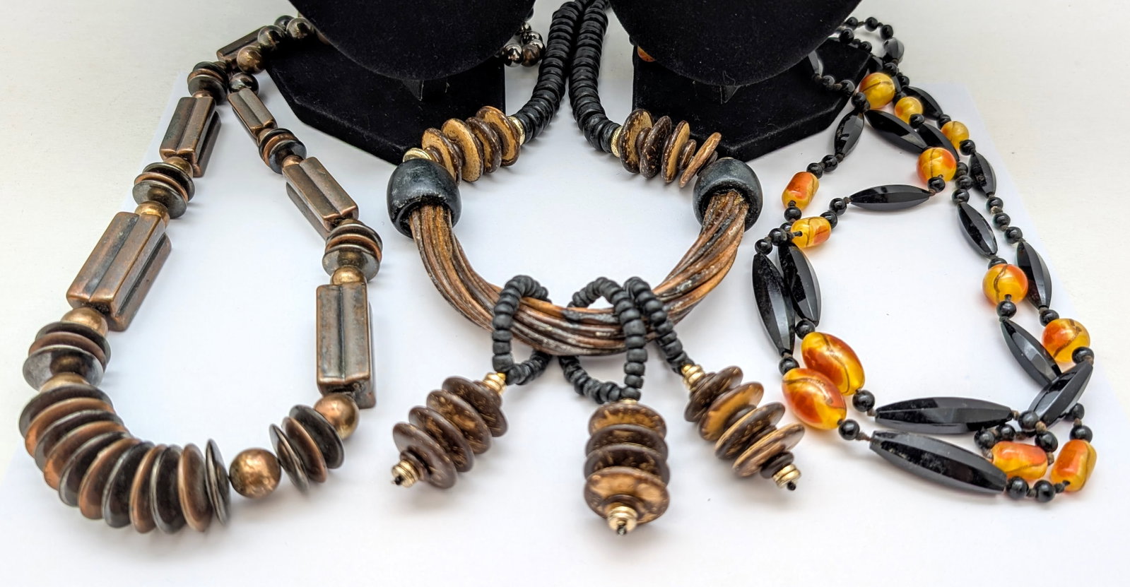 Lot of 5 Costume Boho Beaded Necklaces - 4