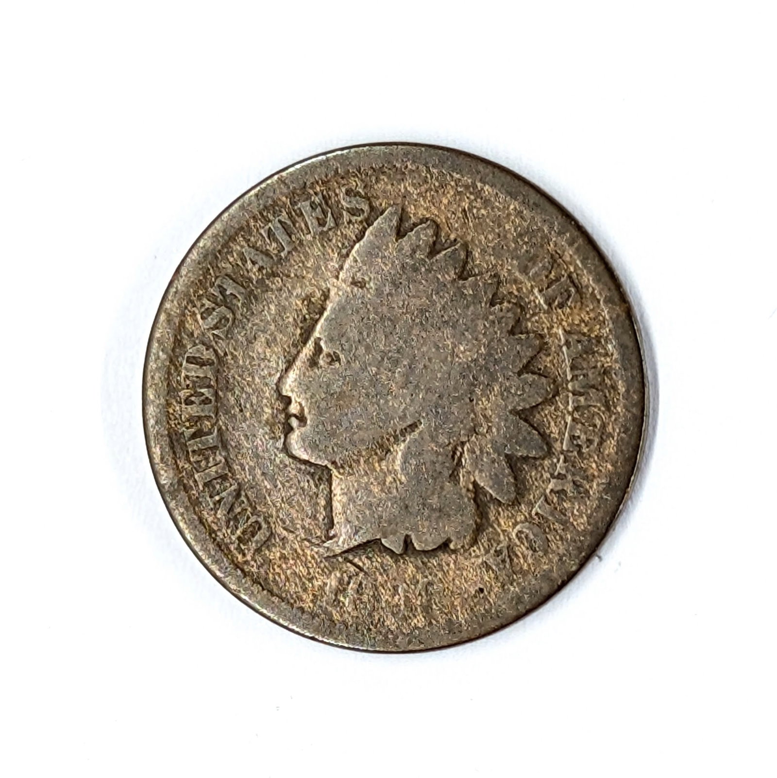 1868 Indian Head Cent - Semi-Key Date: Coin