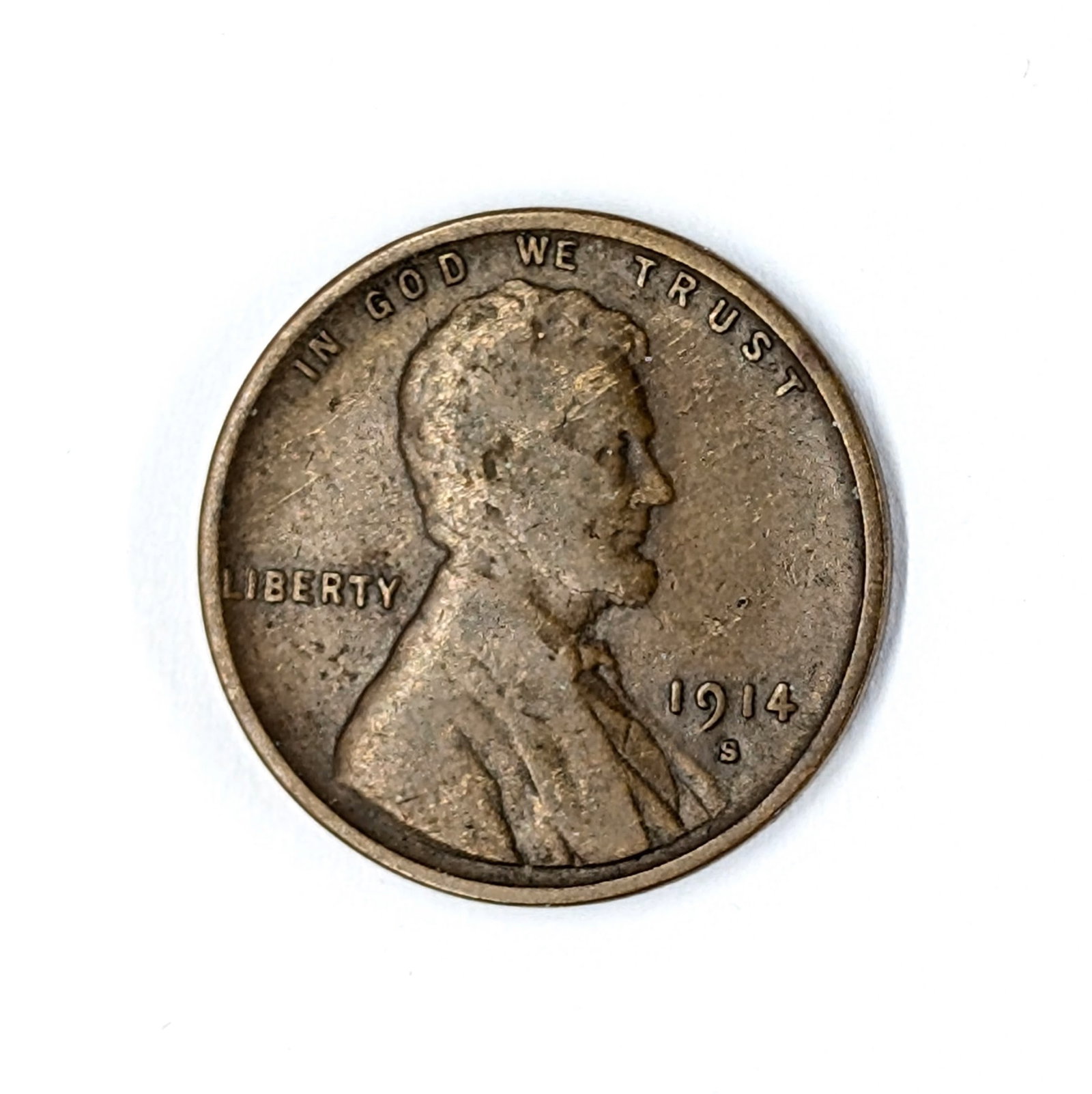 1914-S Wheat Cent - Semi-Key Date: Coin
