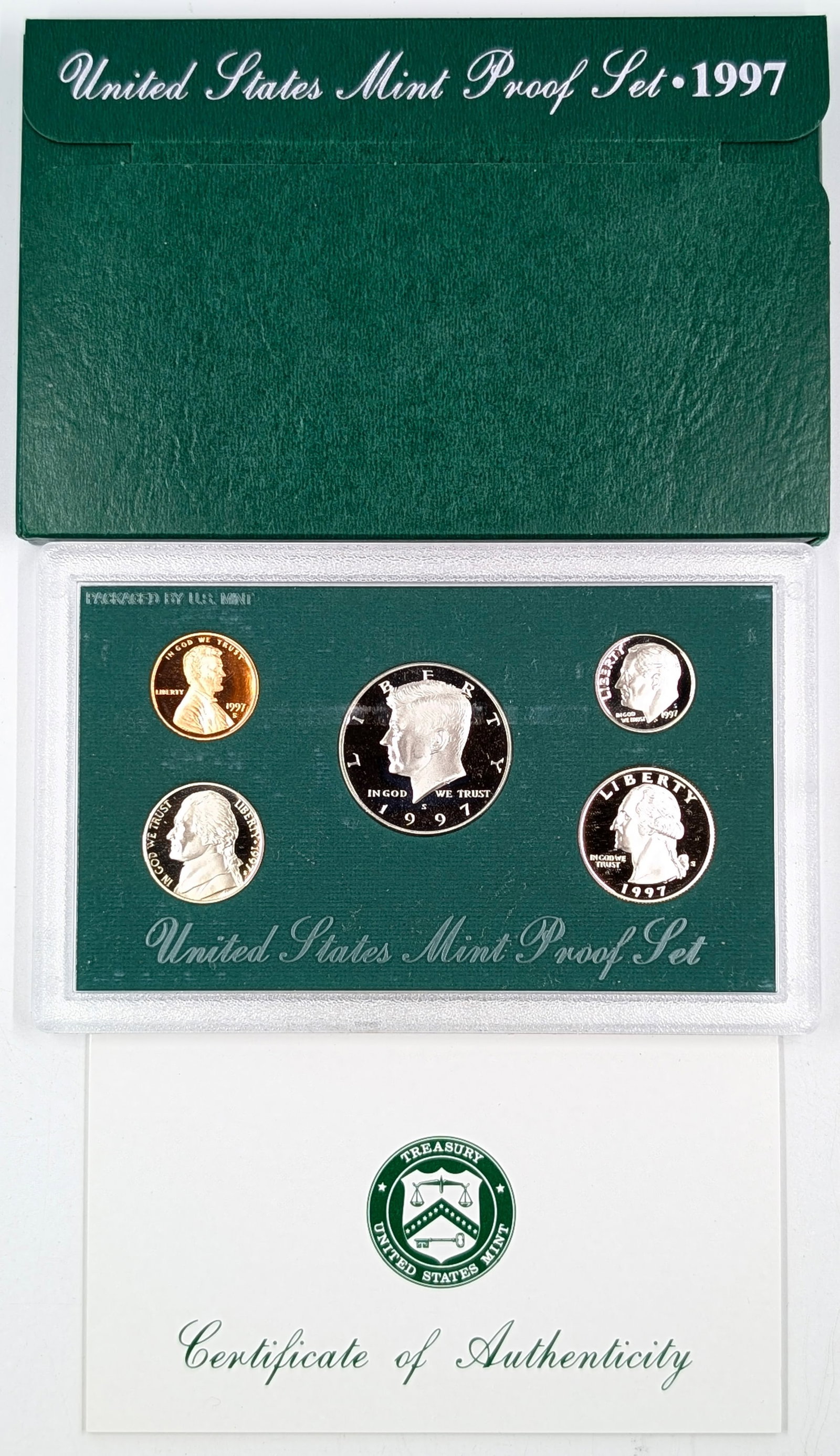 1997 US Mint Proof Set w/ COA: Coin