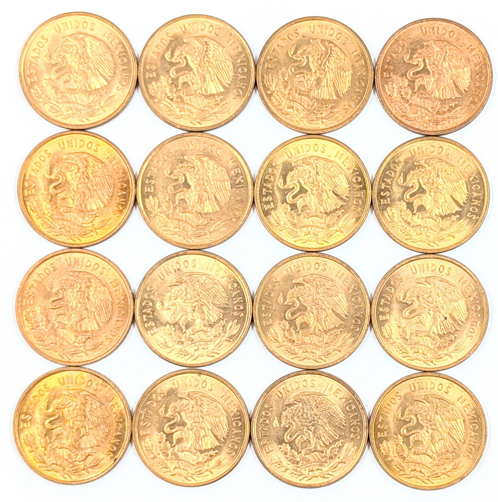 Lot of 16 1959 Mexican 10 Centavos Coins - 2