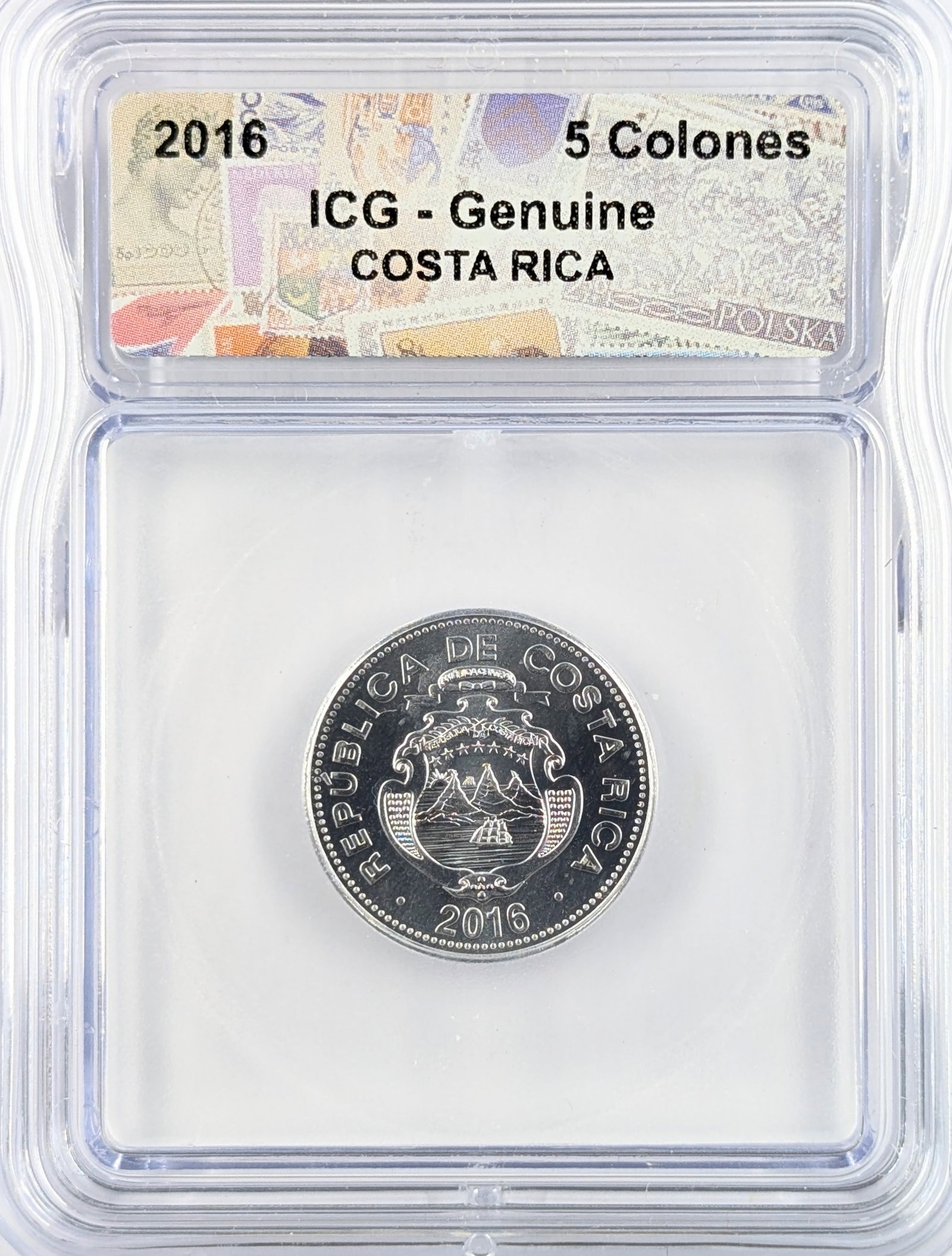 ICG 2016 Costa Rica 5 Colones: Coin