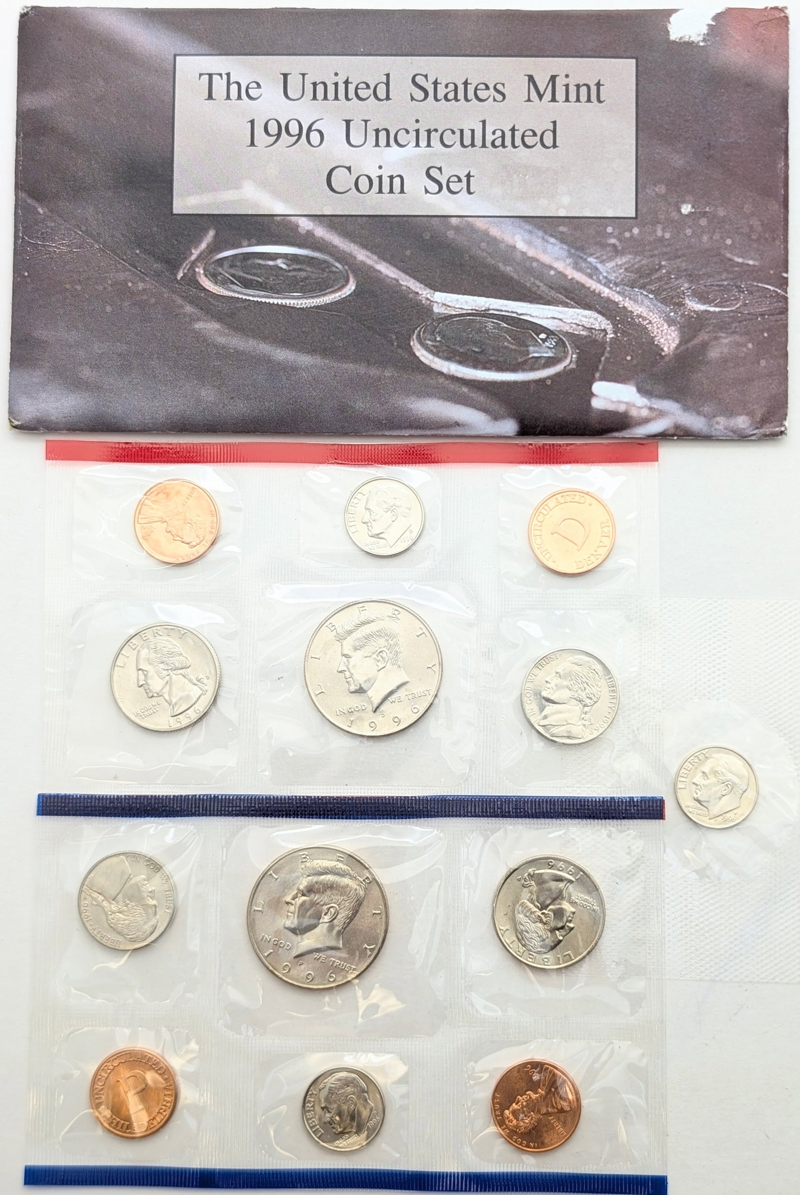 FEATURE 1996 US Mint Uncirculated Coin Set w/ 1996-W Dime! (1 of 3)