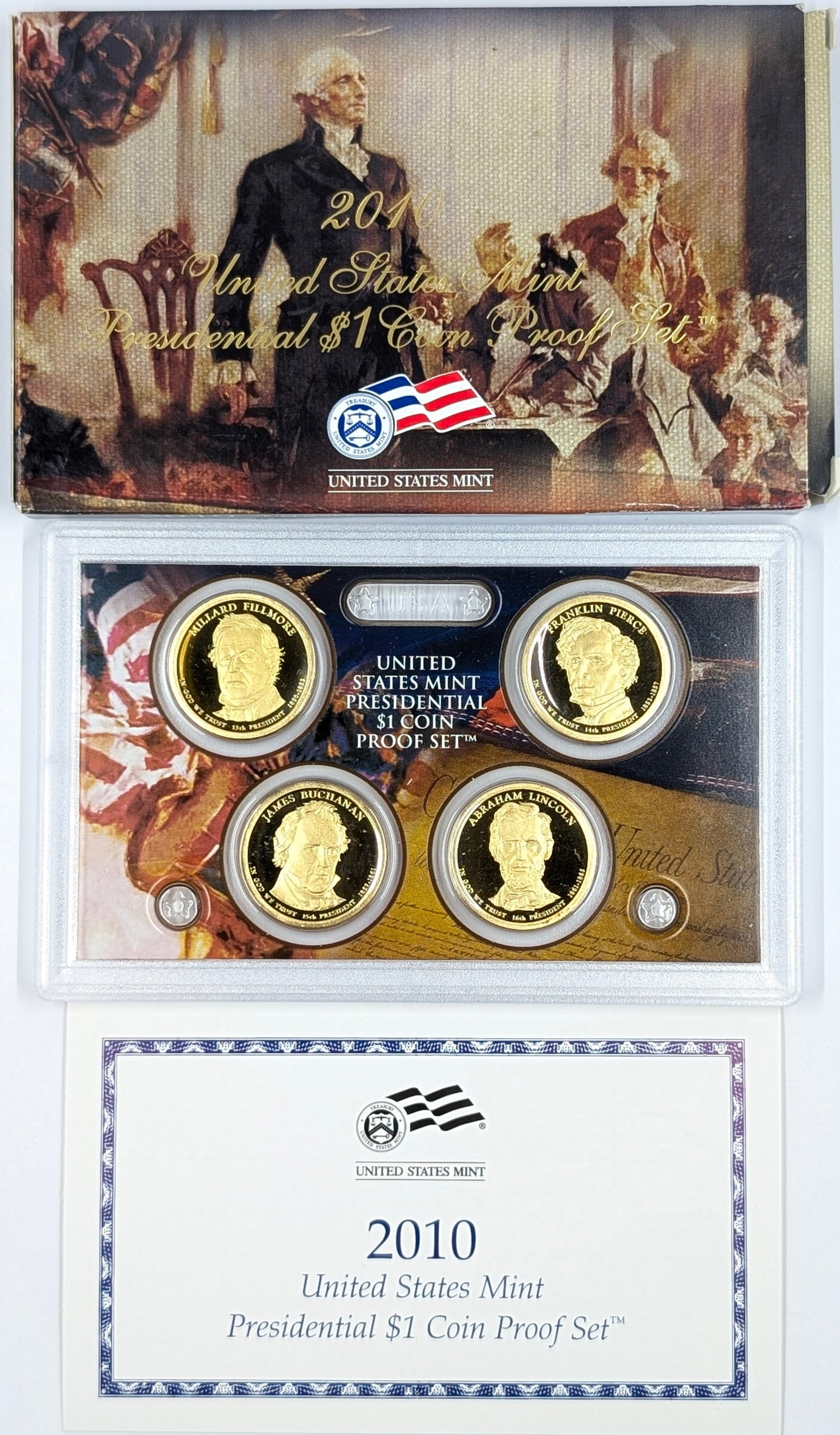 2010 US Mint Presidential $1 Coin Proof Set w/ COA (1 of 2)