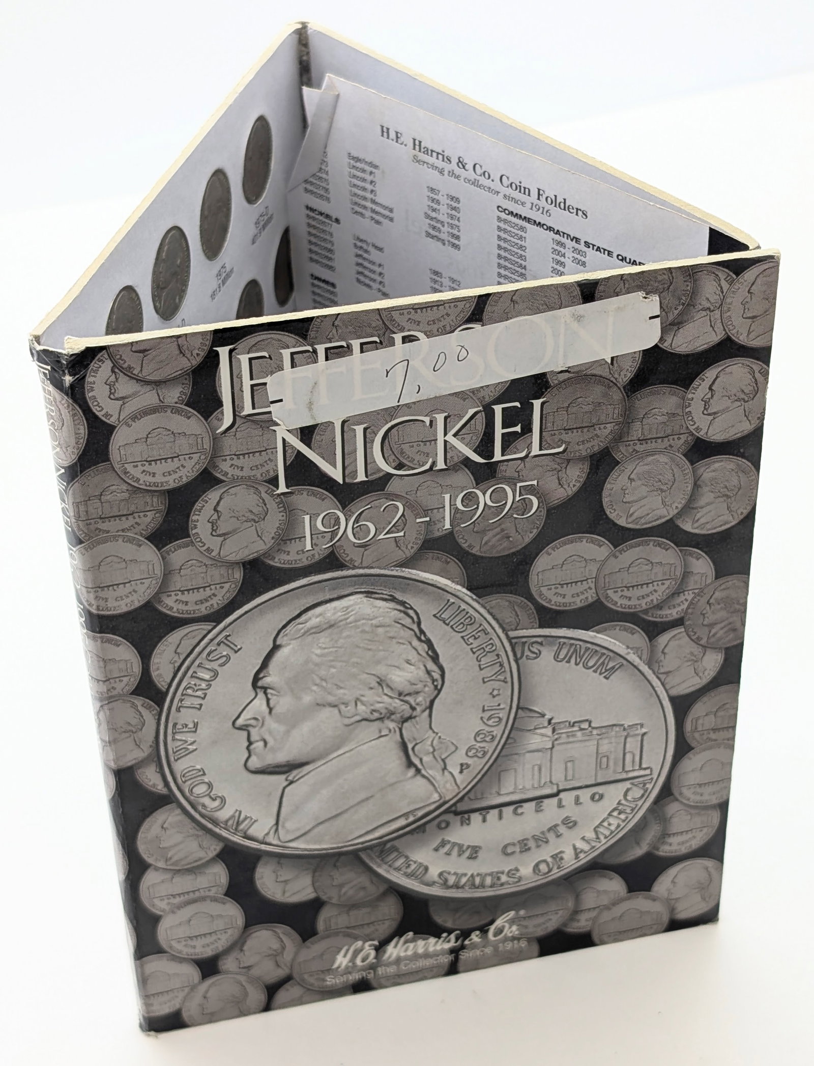Jefferson Nickel 1962-1995 Book - Complete! w/ 66 Nickels: Some Uncirculated