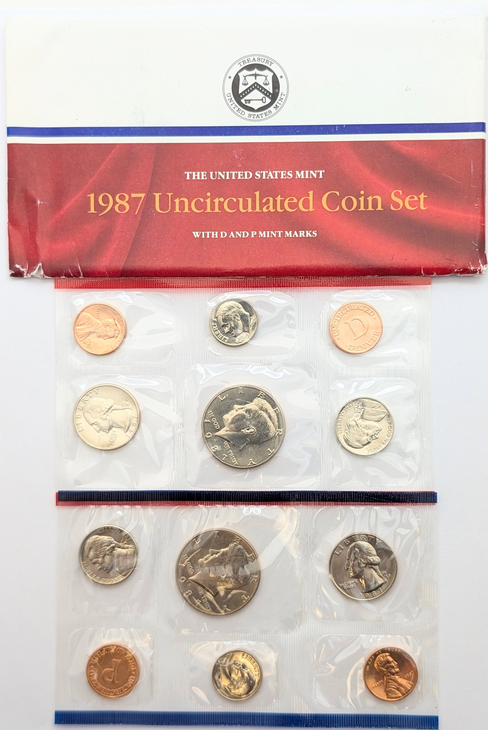 1987 US Mint Uncirculated Coin Set: Coin