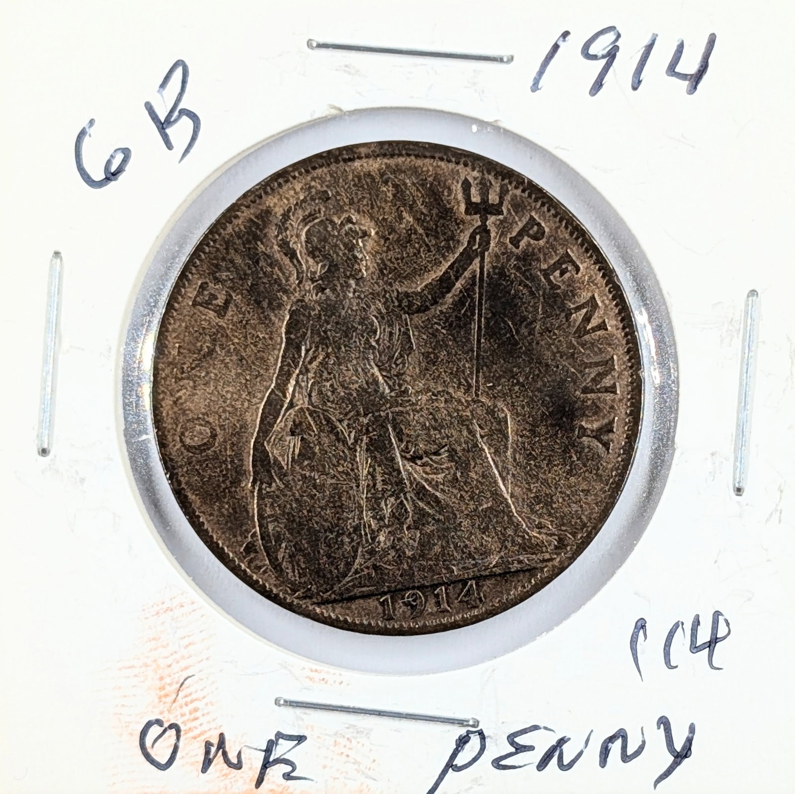 1914 Great Britain One Penny: Coin