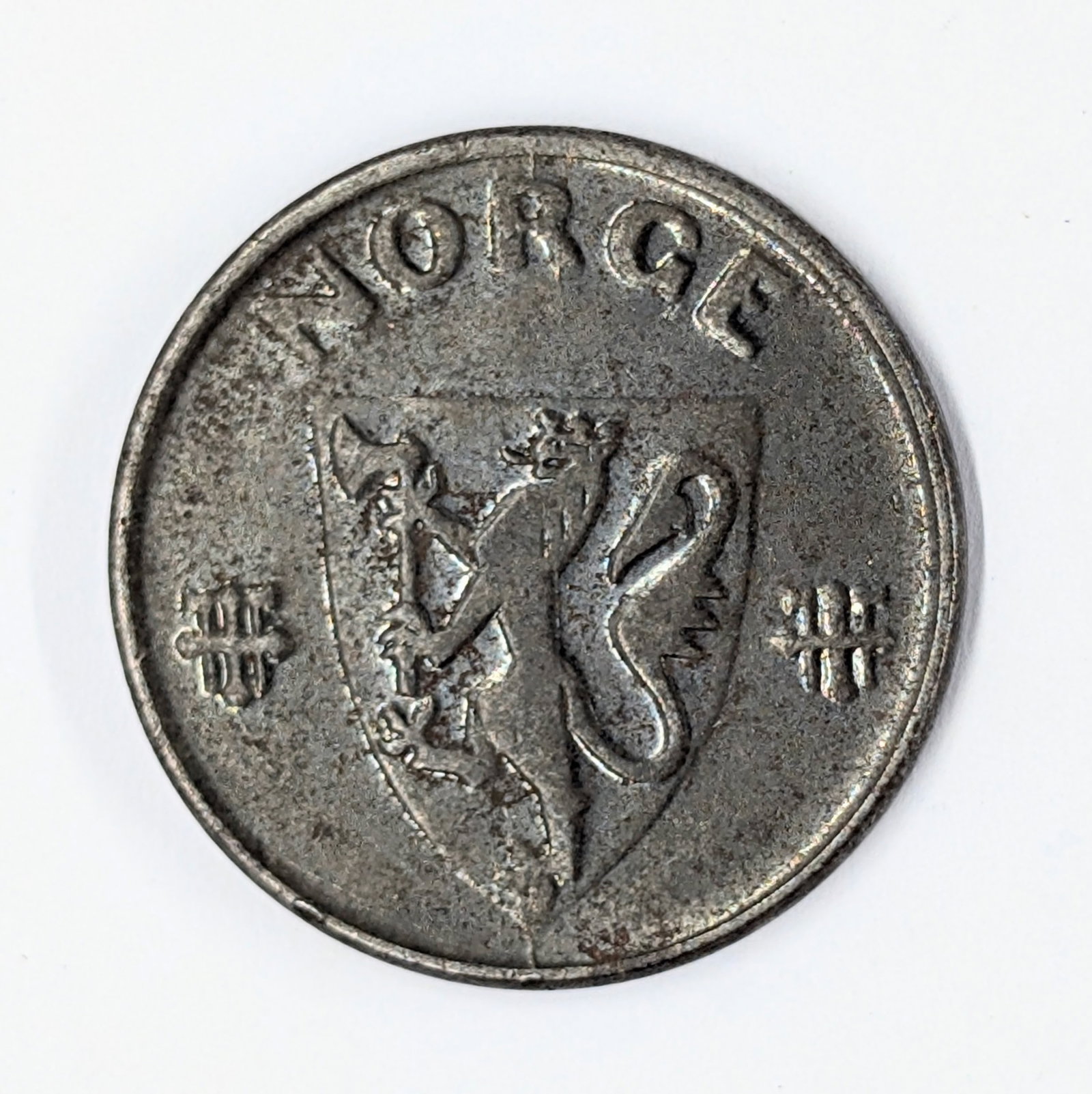 1944 Norway 5 Ore Coin (1 of 2)