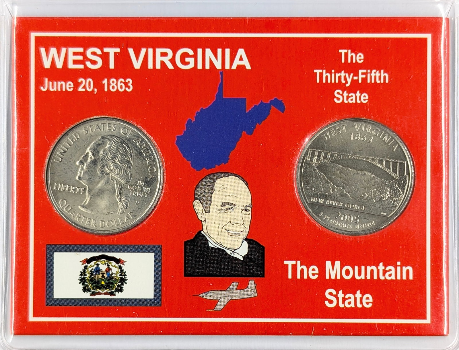 2005 P/D West Virginia State Quarter Set: Coin