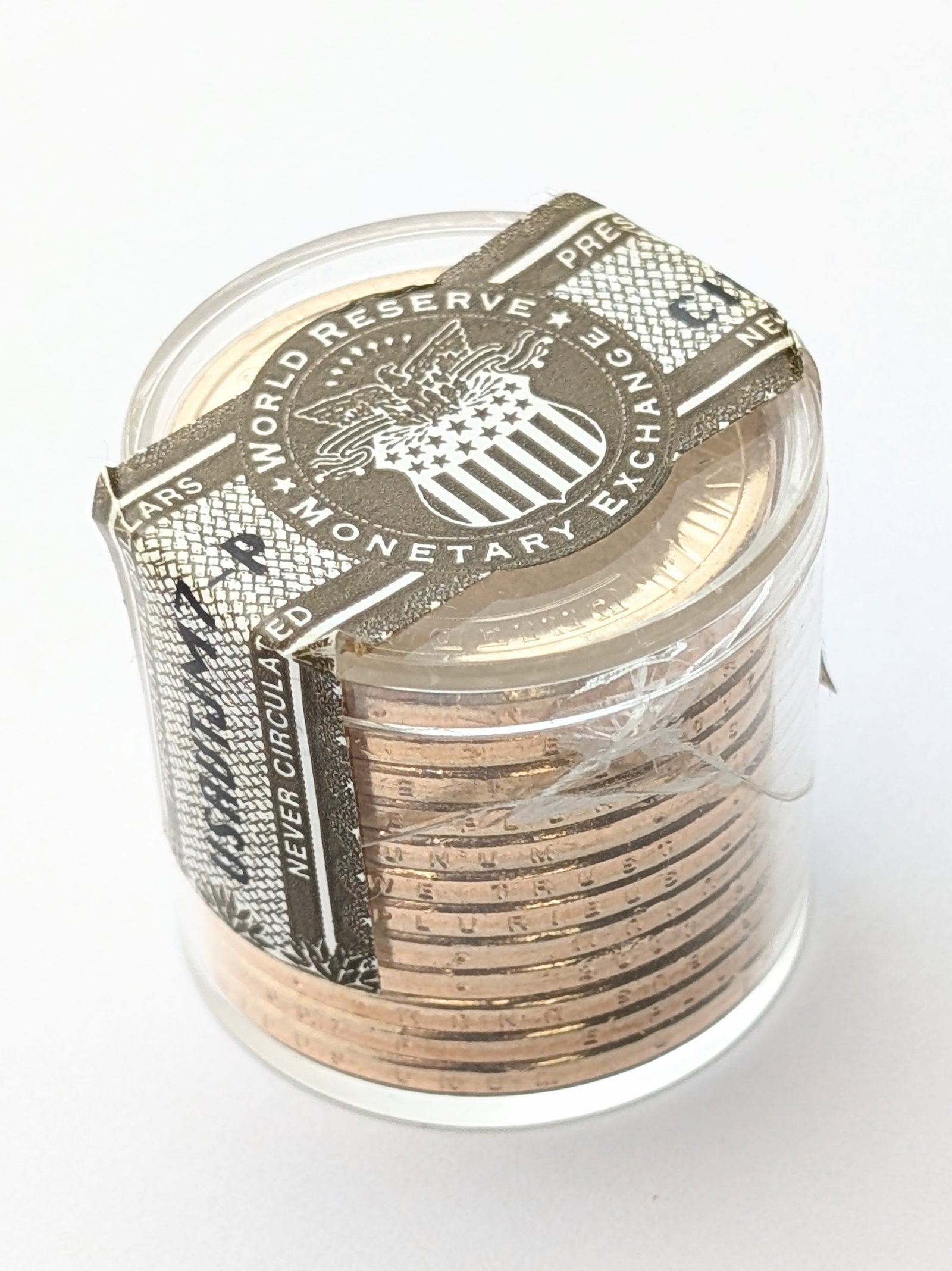 Tube of 12 Uncirculated James Madison Presidential Dollars by World Reserve Monetary Exchange: Coin