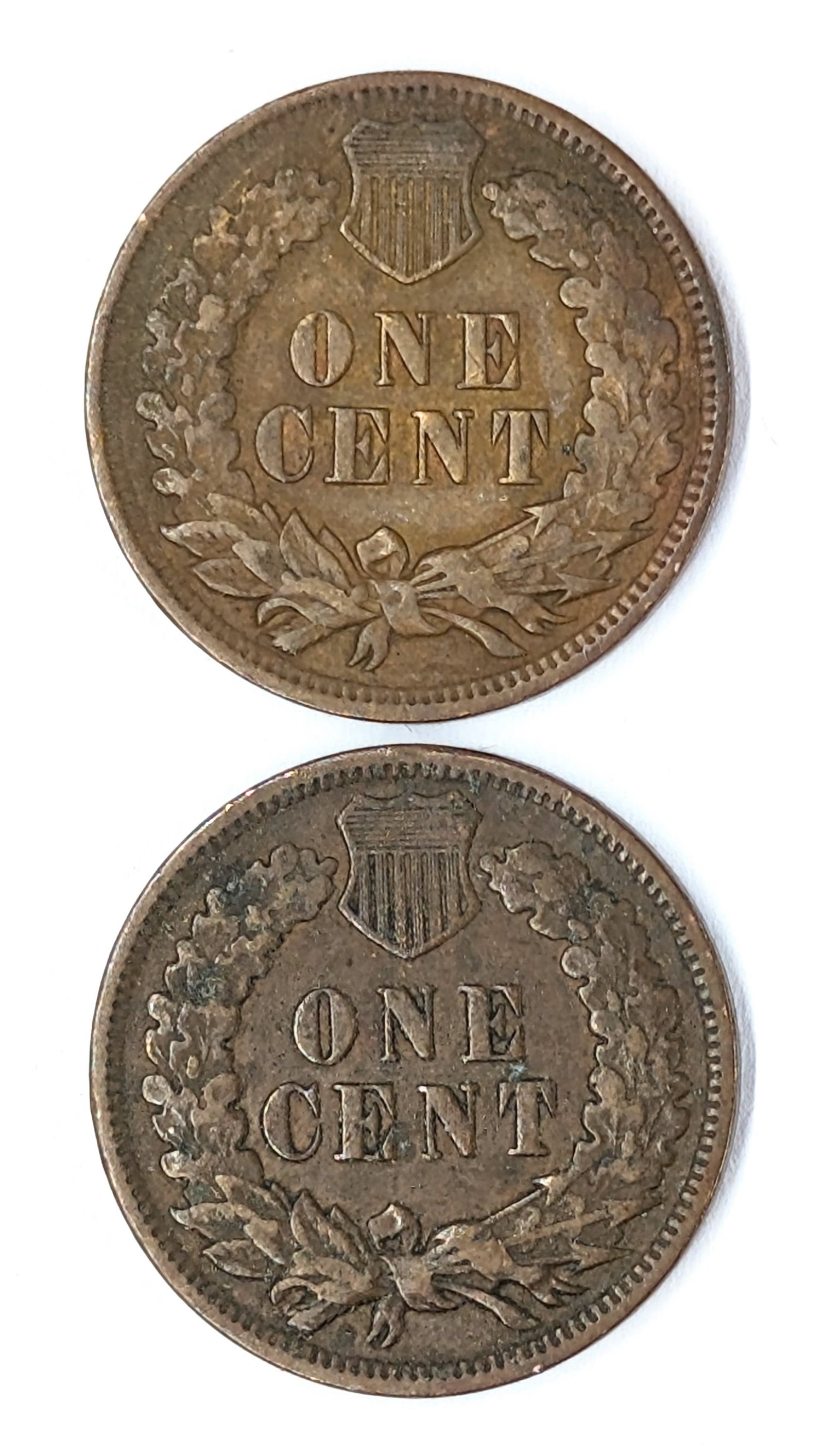 Lot of 2 Indian Head Cents - 1904, 1905 - 2