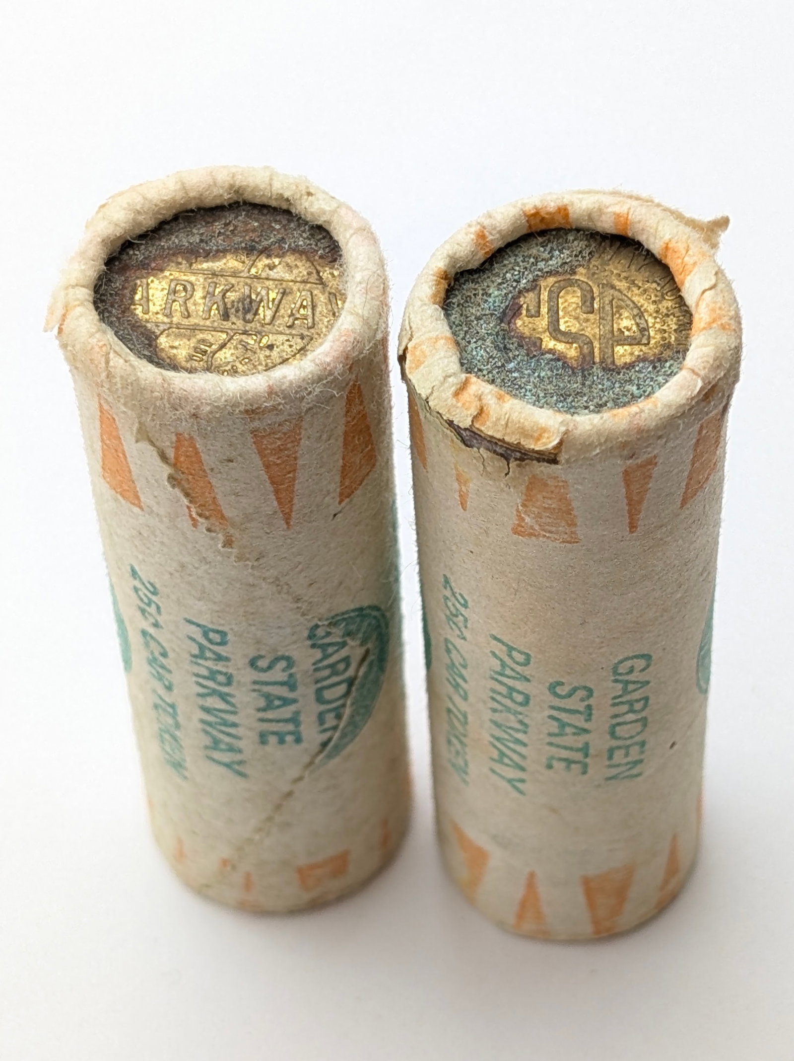 Lot of 2 Rolls of Garden State Parkway Car Tokens: Tokens