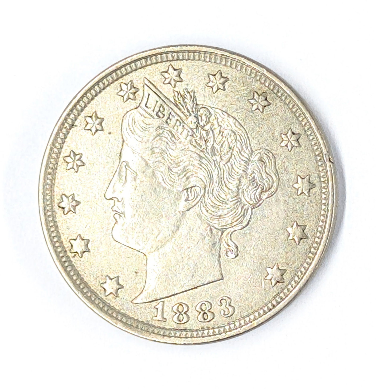 FEATURE- 1883 Liberty V Nickel- No 'Cents': Great Condition, Full Liberty