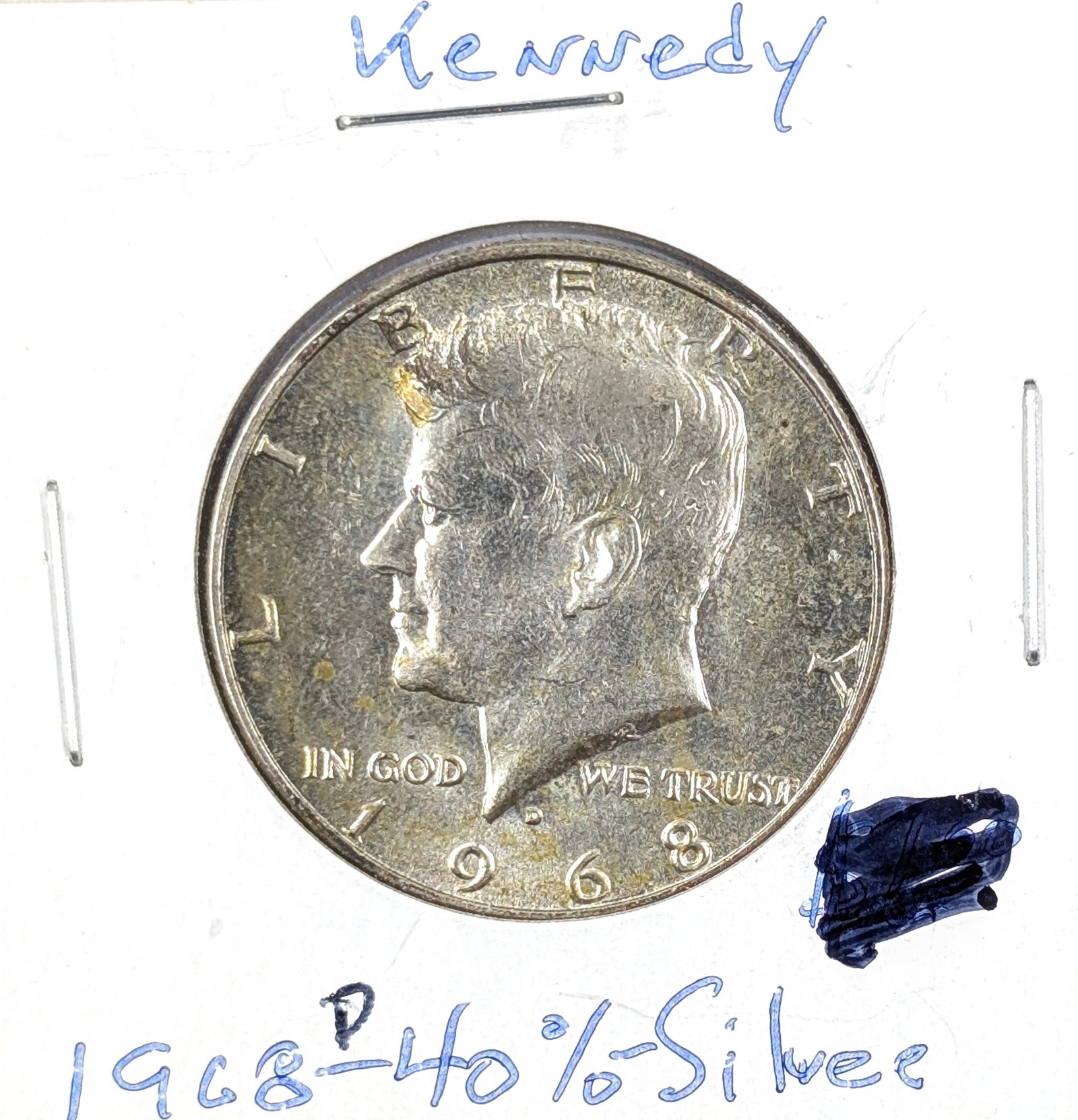1968-D Silver John F Kennedy Half Dollar- Uncirculated: 40% Silver