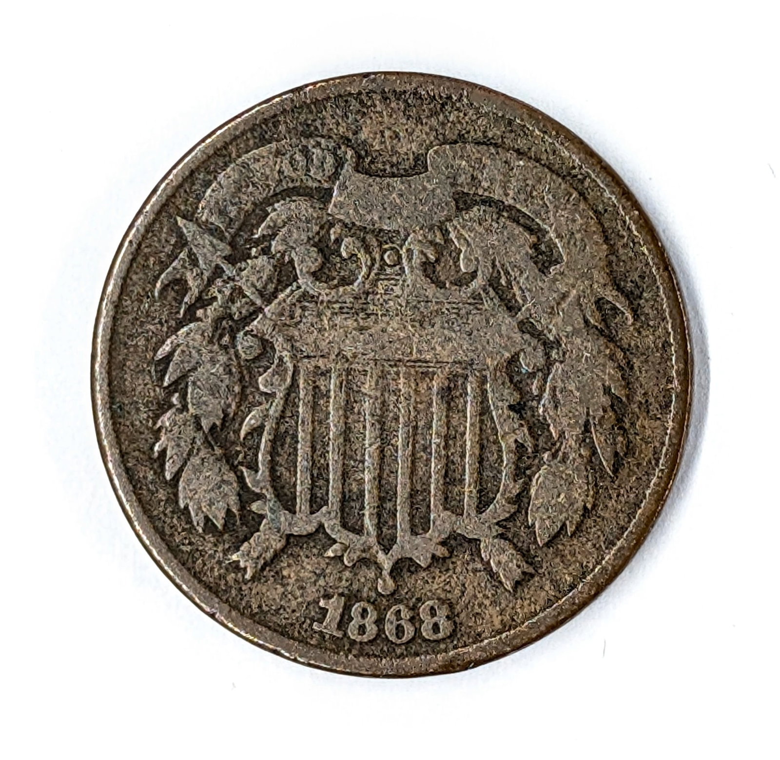 1868 Two Cent Piece: Coin
