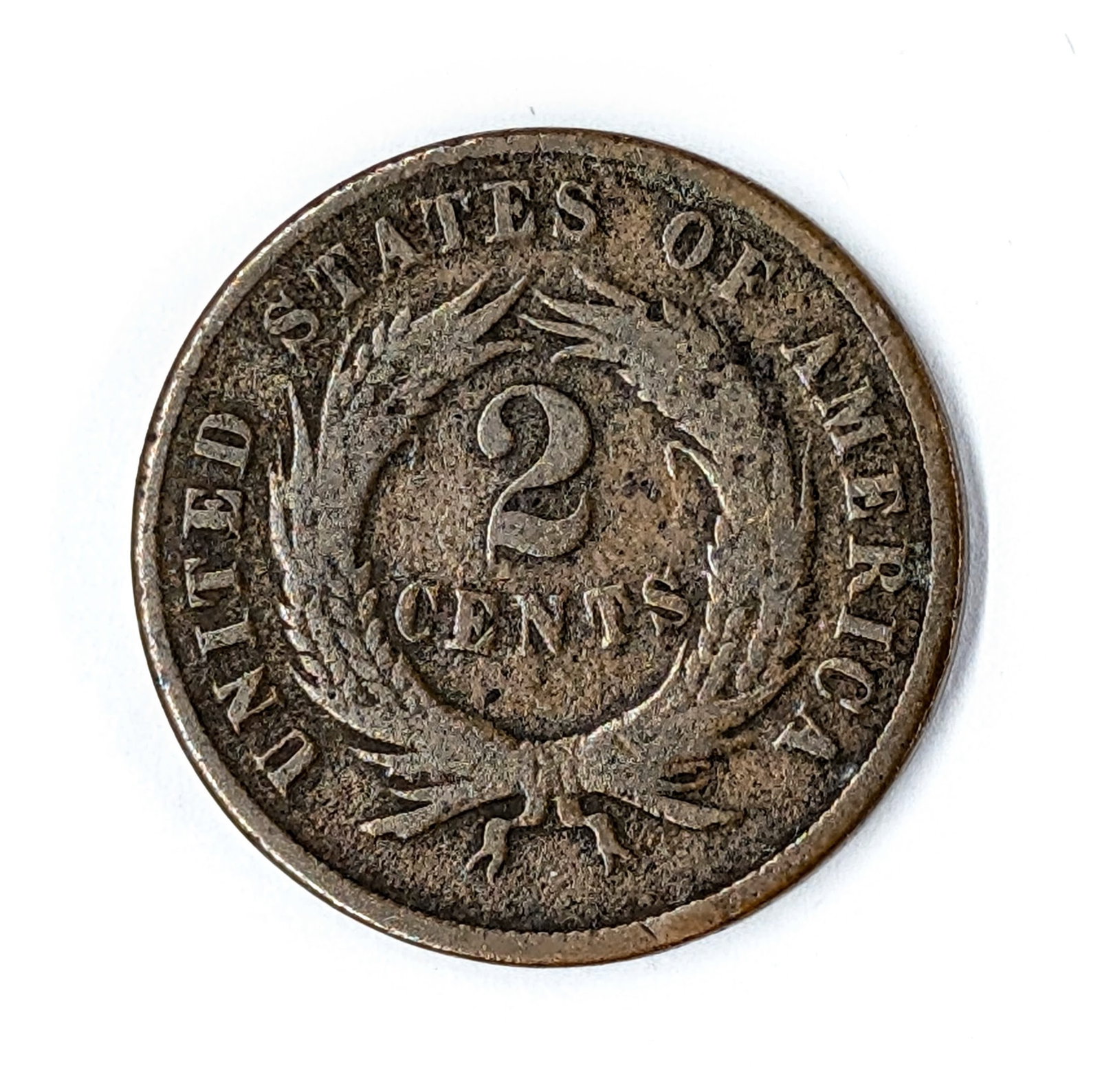 1868 Two Cent Piece - 2
